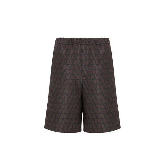 Valentino Logo Silk Shorts