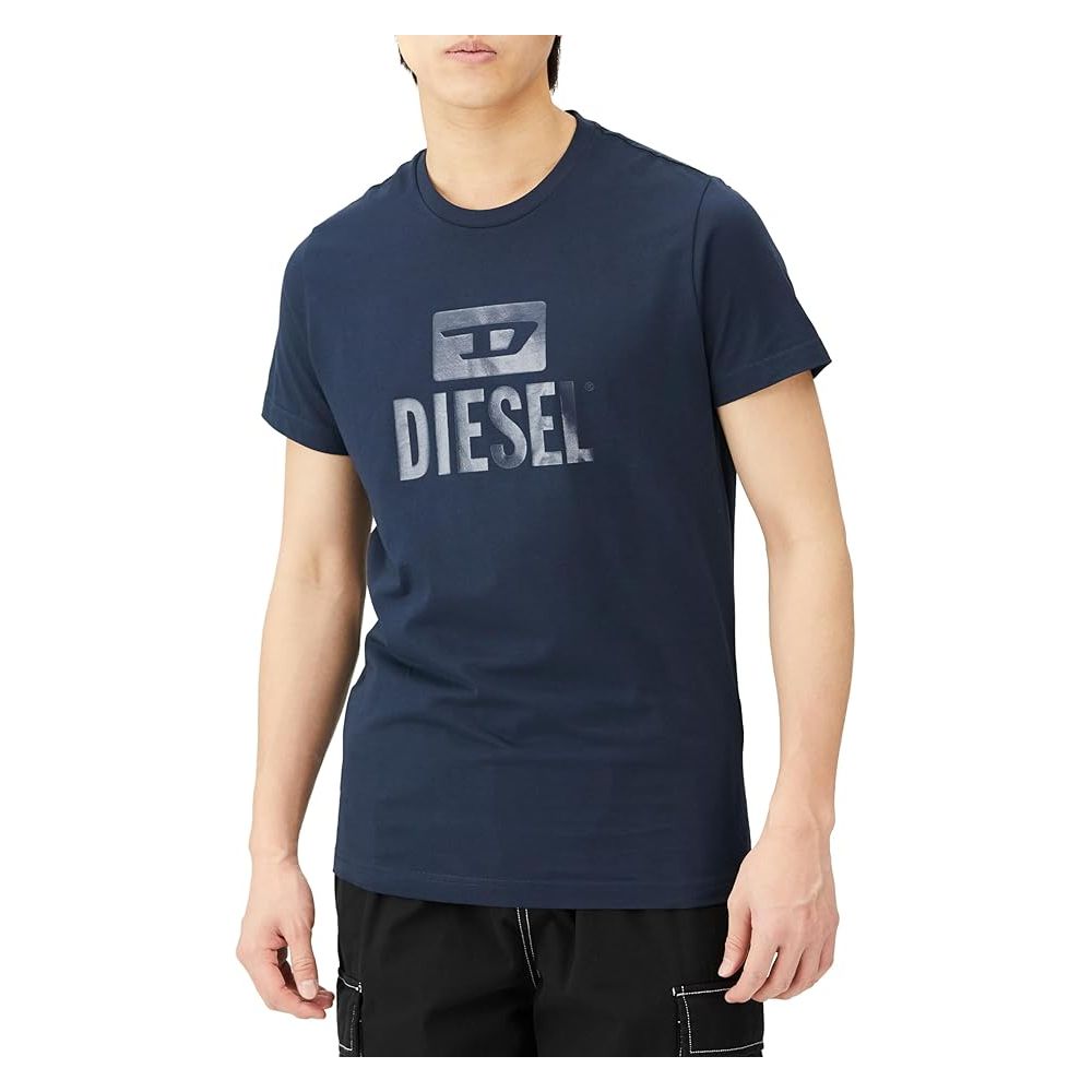 Diesel Blue Cotton T-Shirt