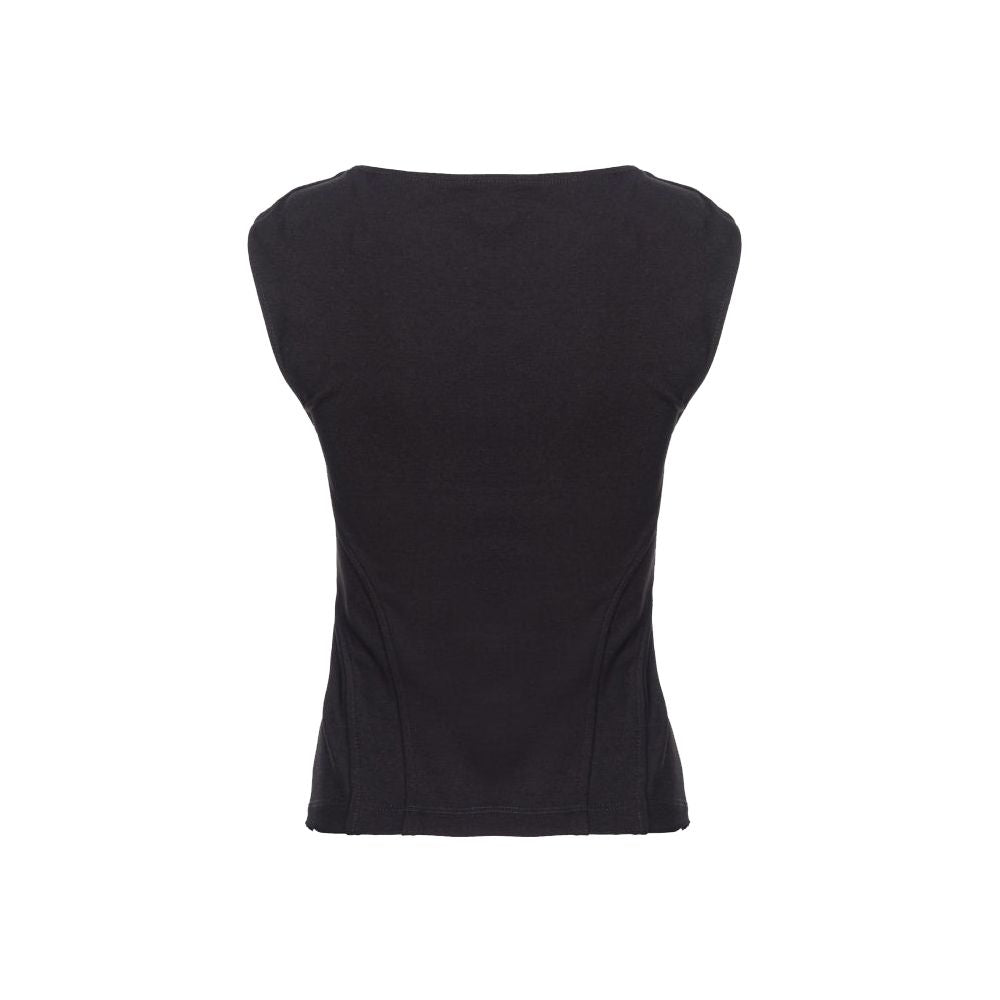 PINKO Black Viscose Tops & T-Shirt