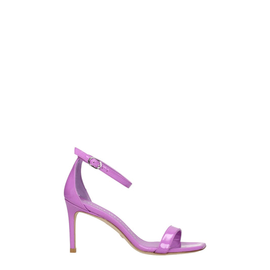 Stuart Weitzman Purple Leather Sandal