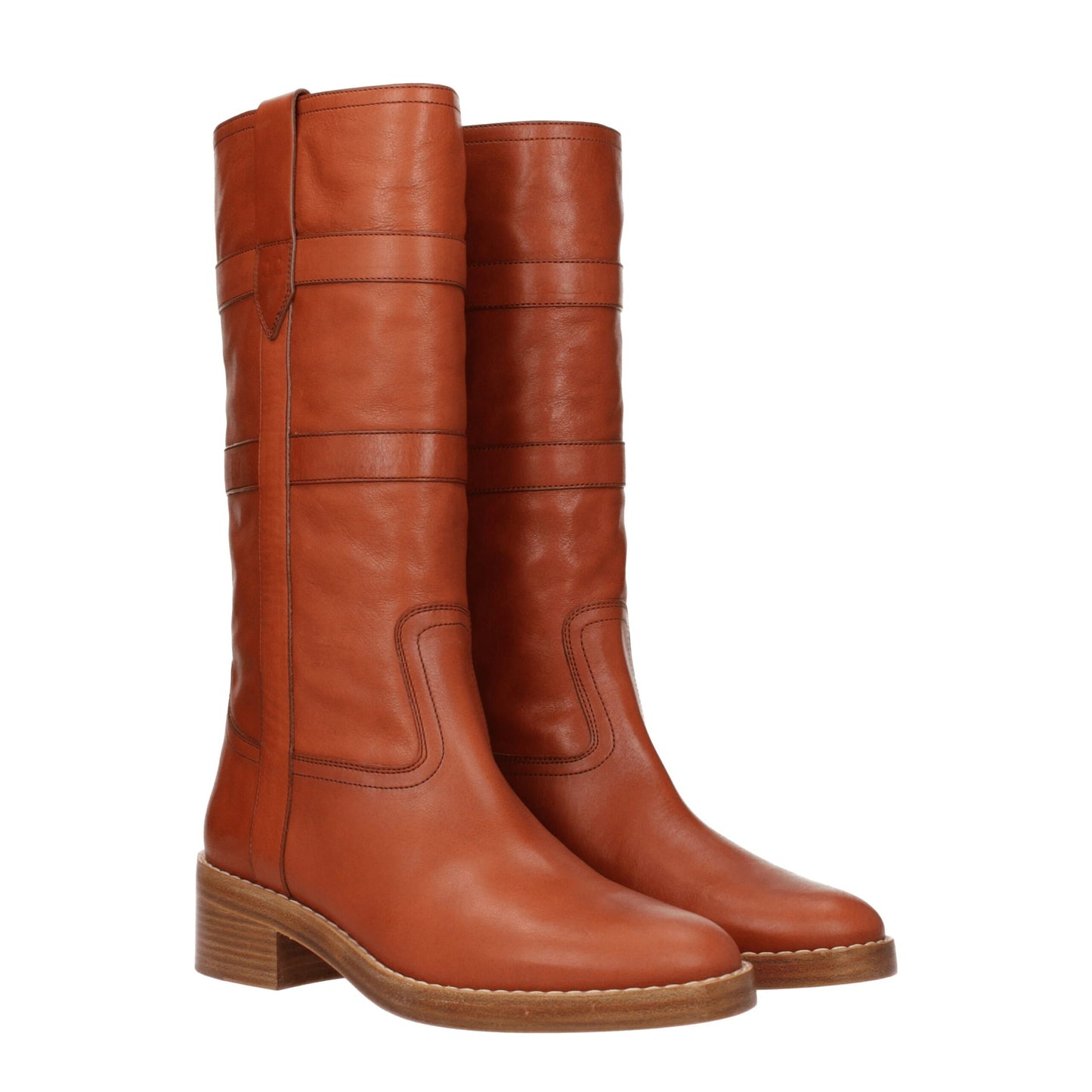 Celine Brown Leather Boot