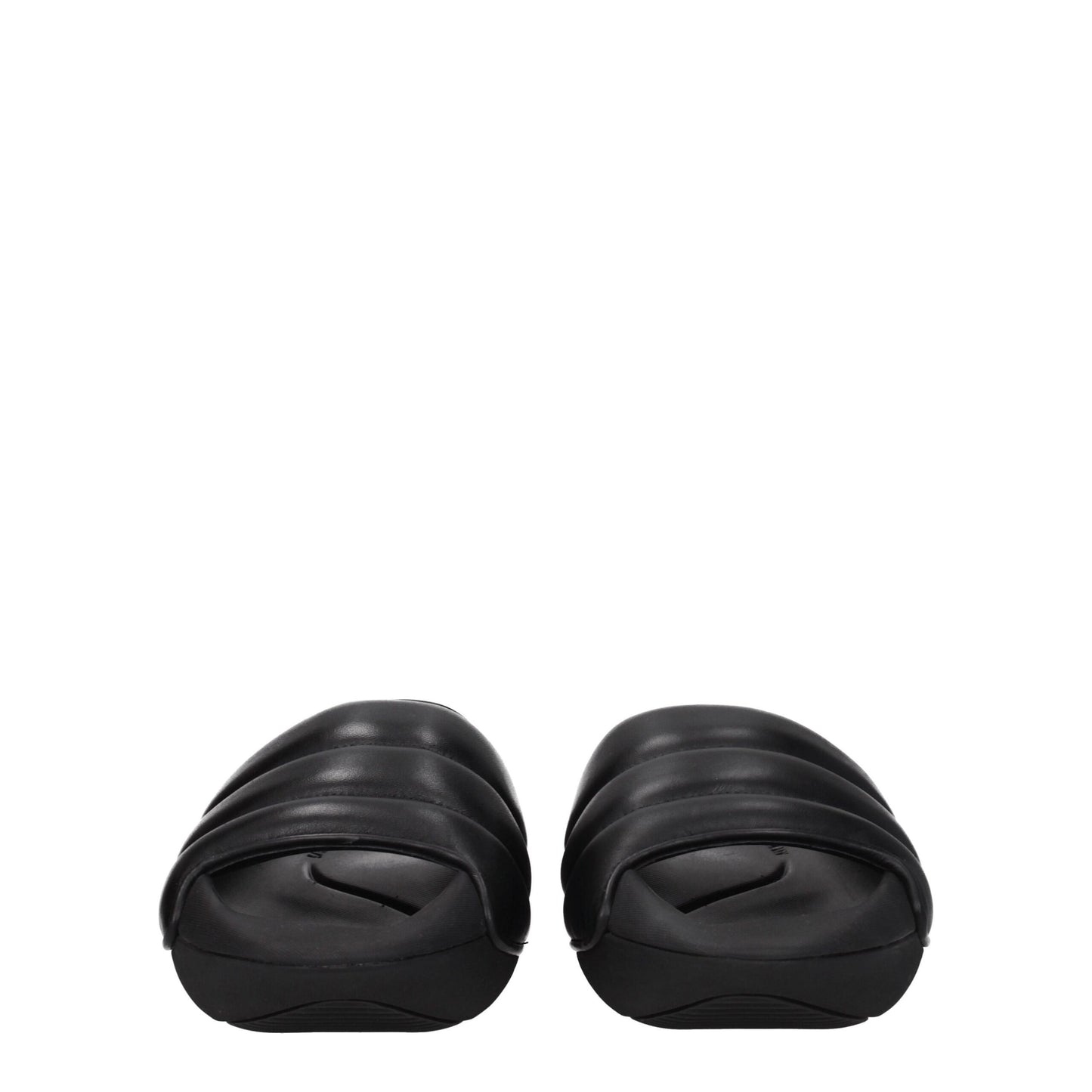 Balmain Black Leather Slipper