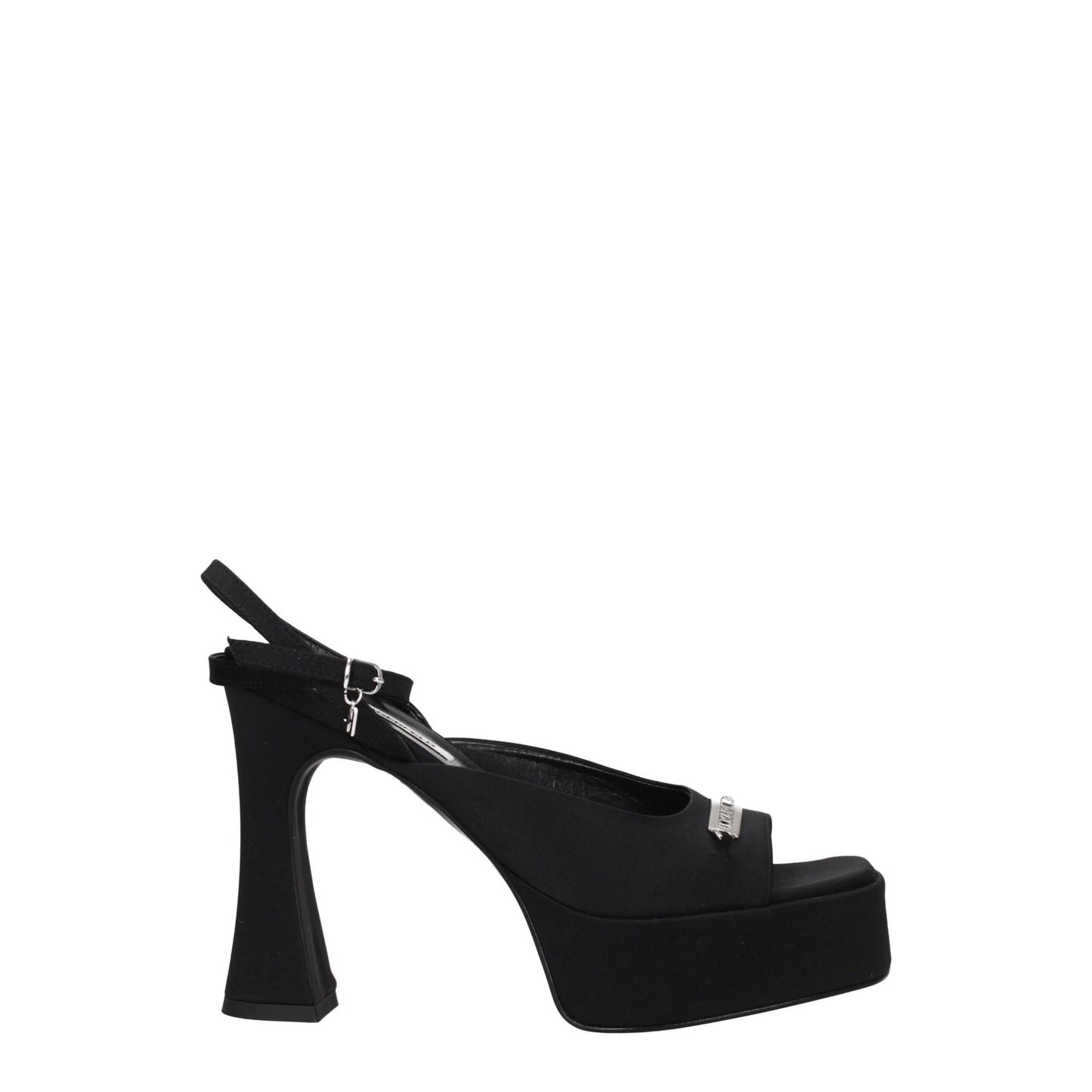 Karl Lagerfeld Black Fabric Sandal