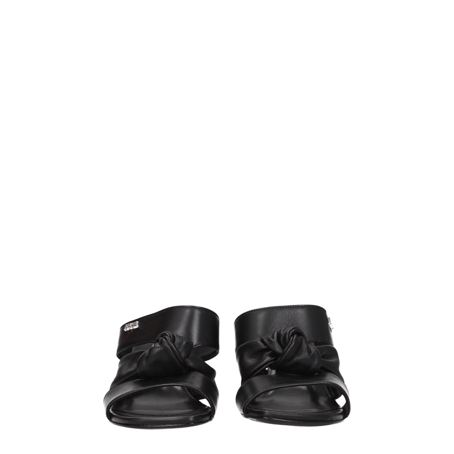 Karl Lagerfeld Black Leather Sandal