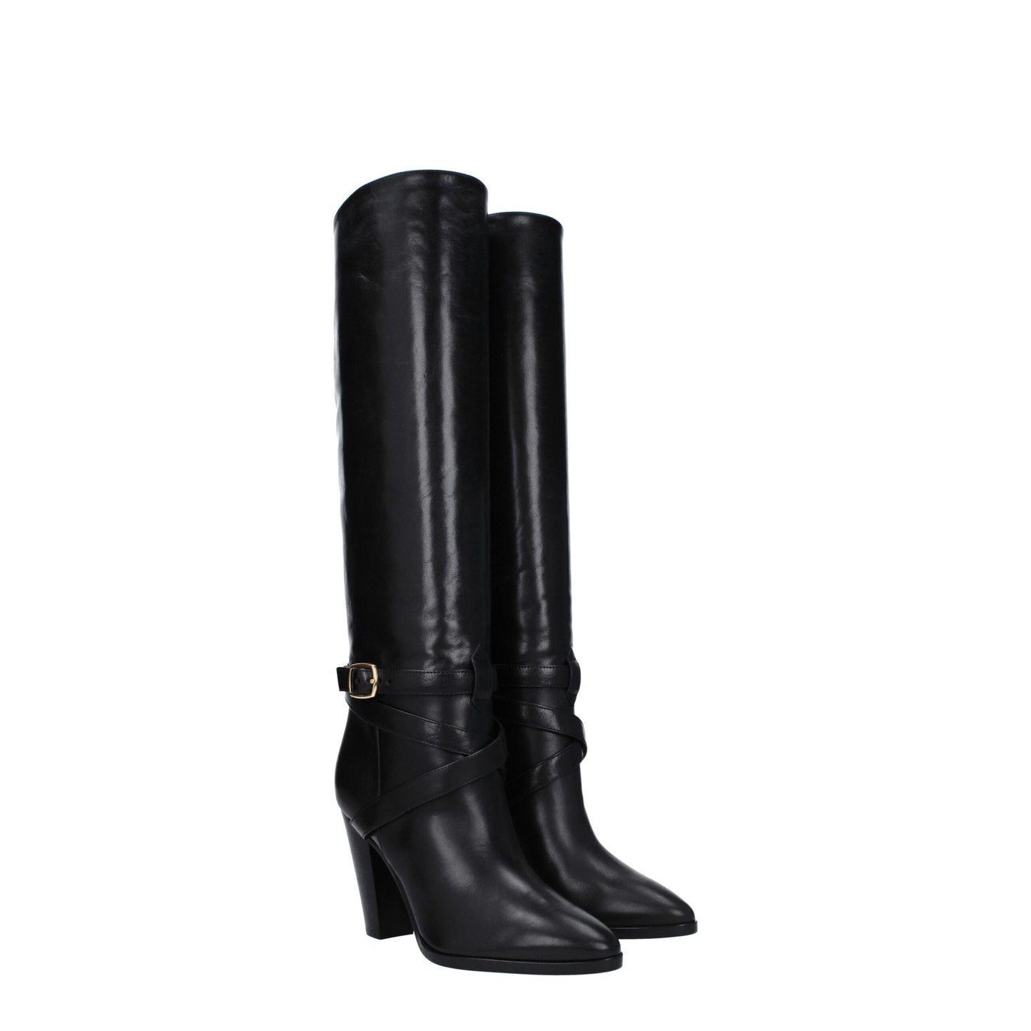 Celine Black Leather Boot