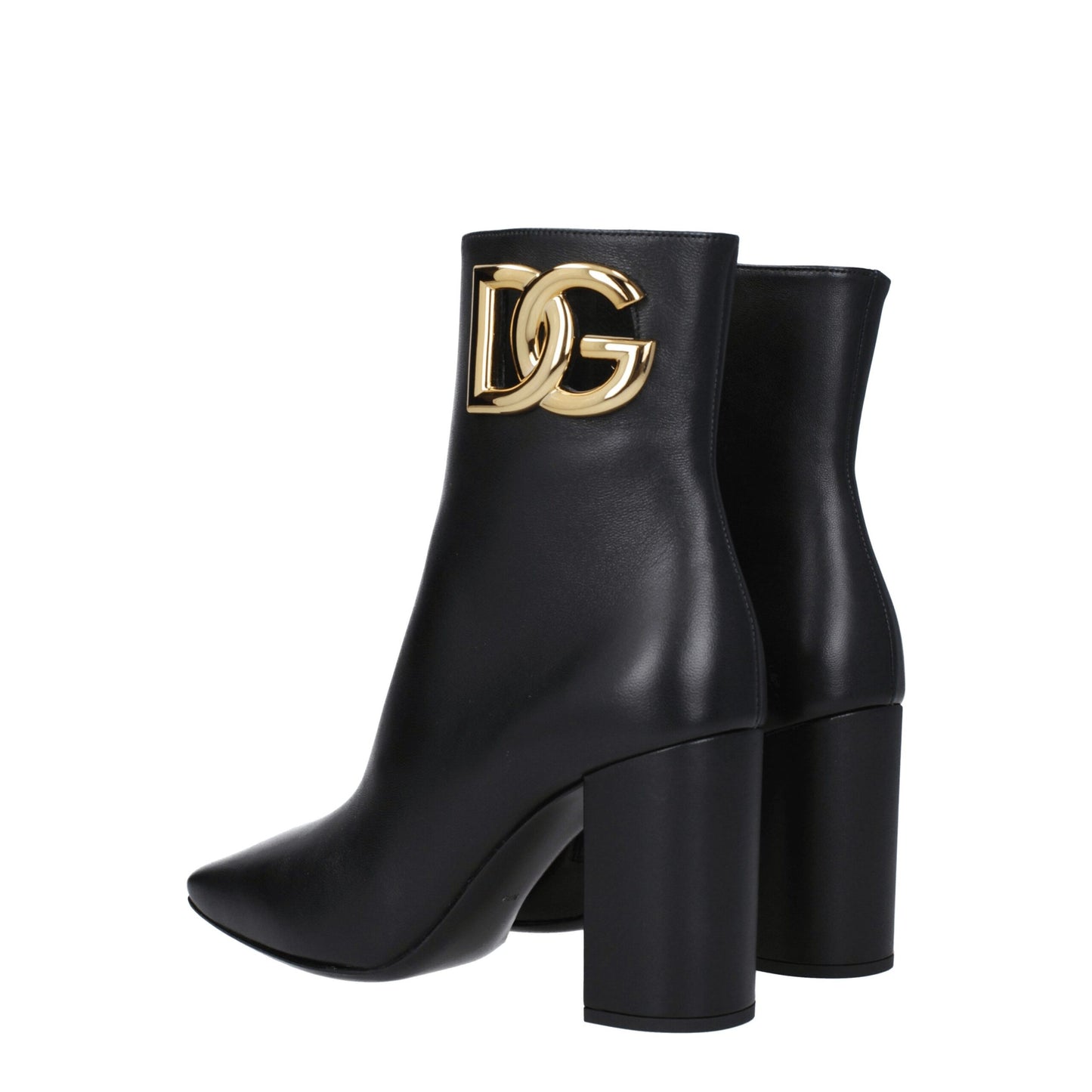 Dolce & Gabbana Black Leather Ankle