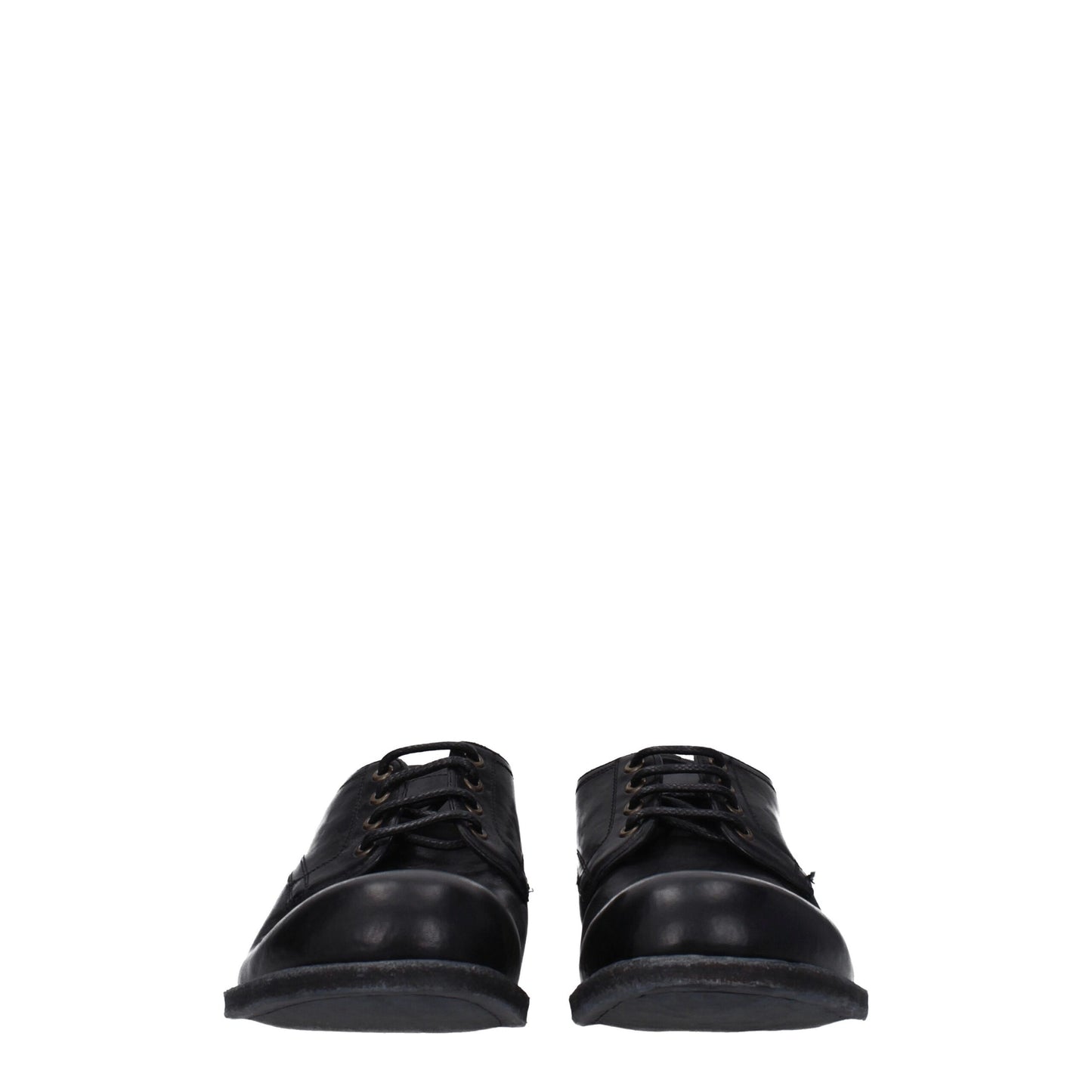 Dolce & Gabbana Black Leather Oxfords And Derby
