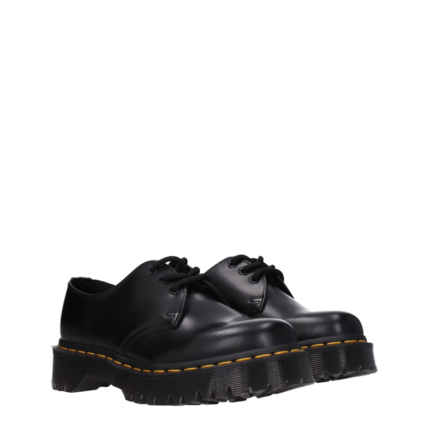 Dr. Martens Black Leather Oxfords And Derby
