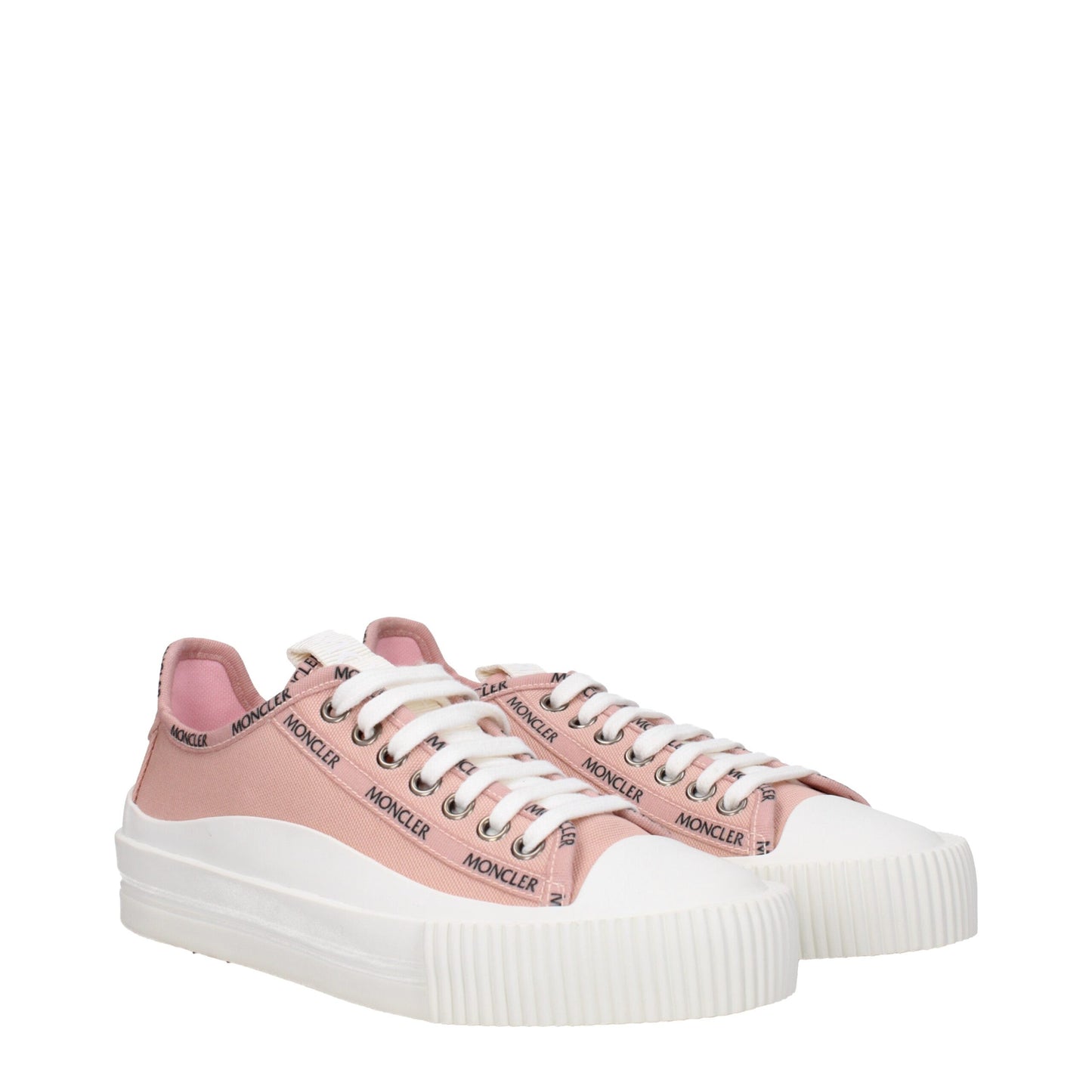 Moncler Pink Fabric Sneakers