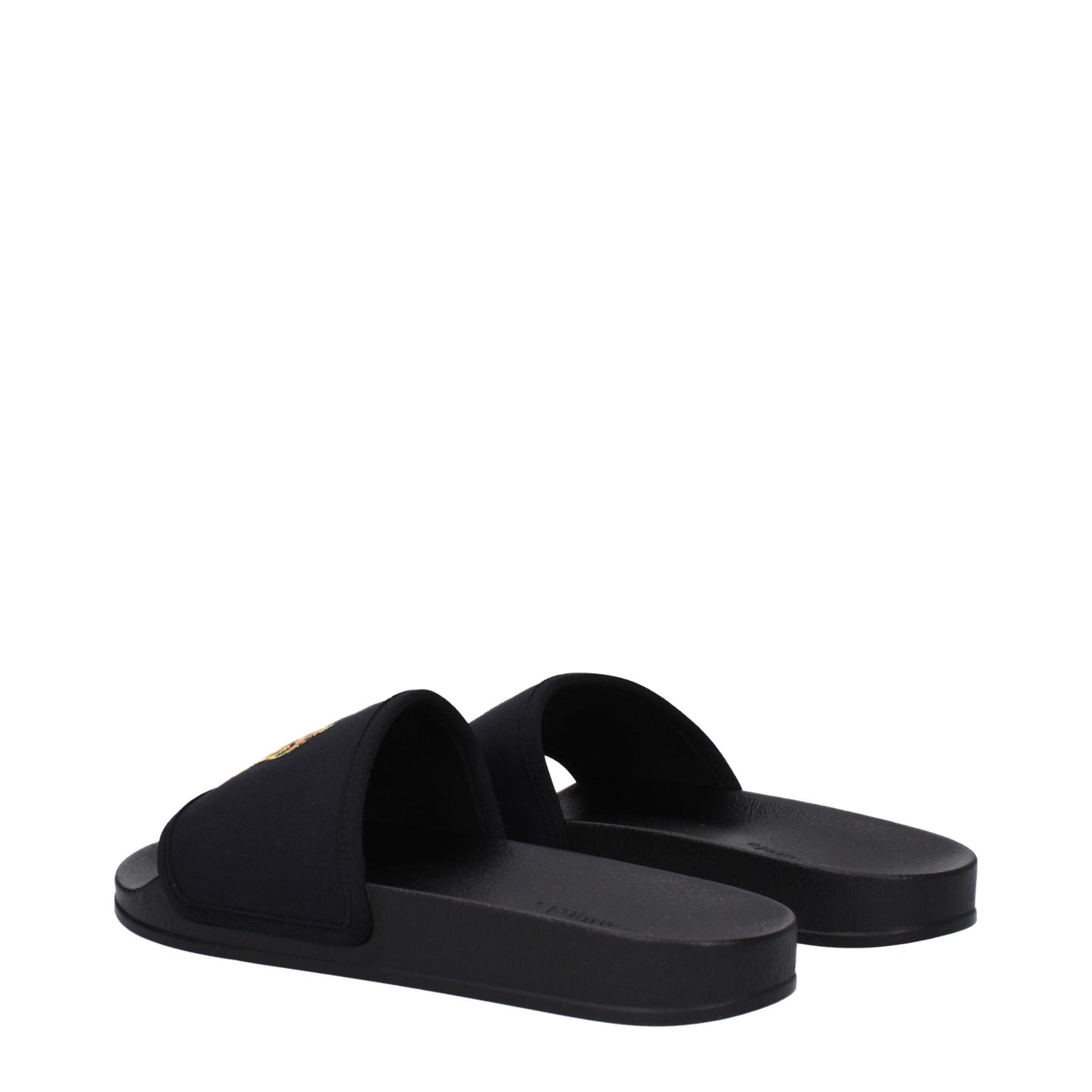 Palm Angels Black Fabric Slipper