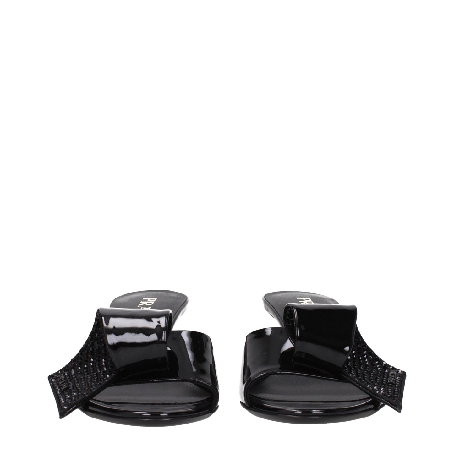 Prada Black Leather Sandal