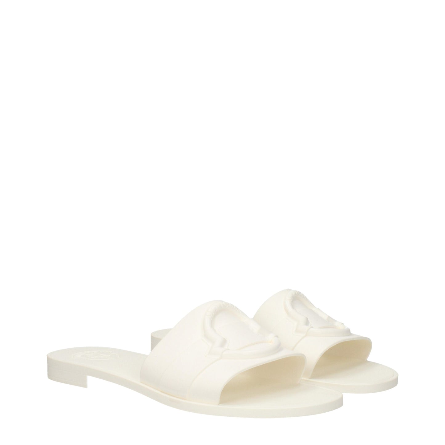 Moncler White Cotton Slipper