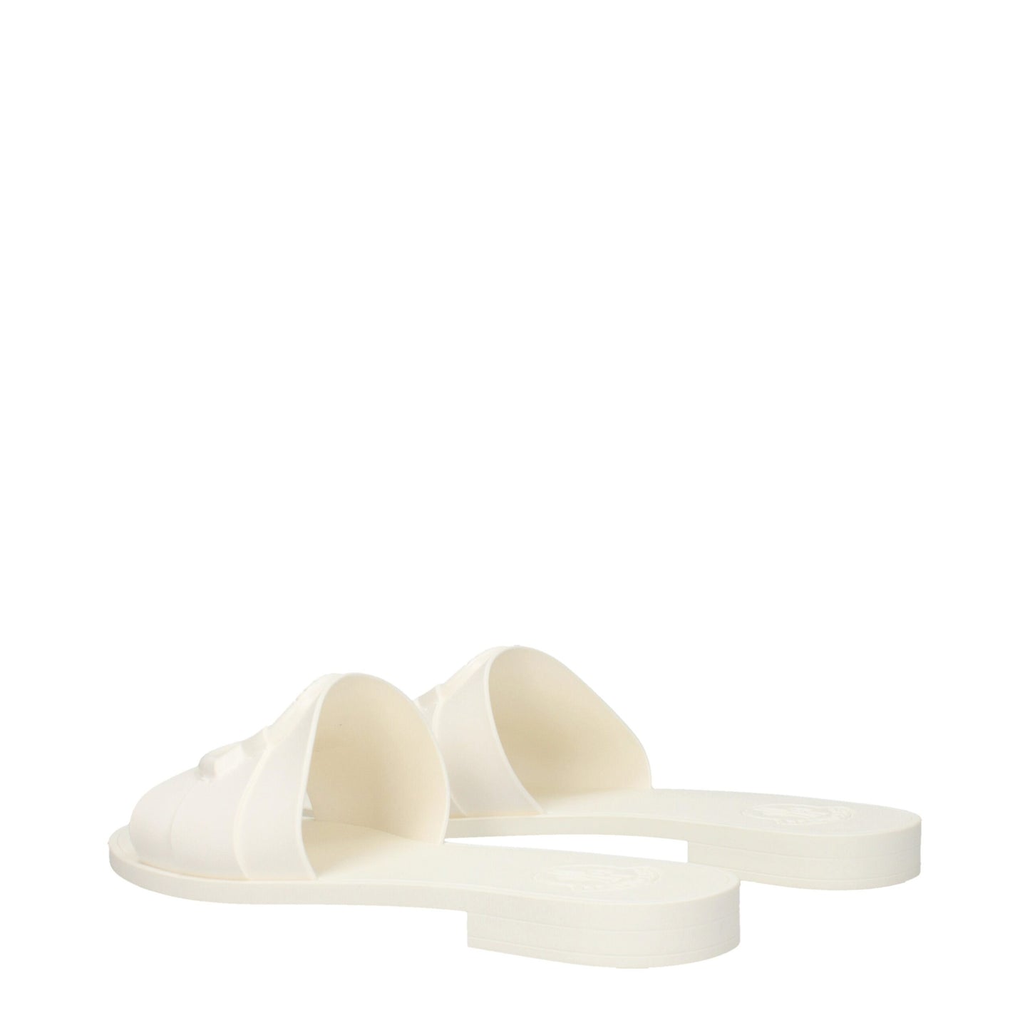 Moncler White Cotton Slipper