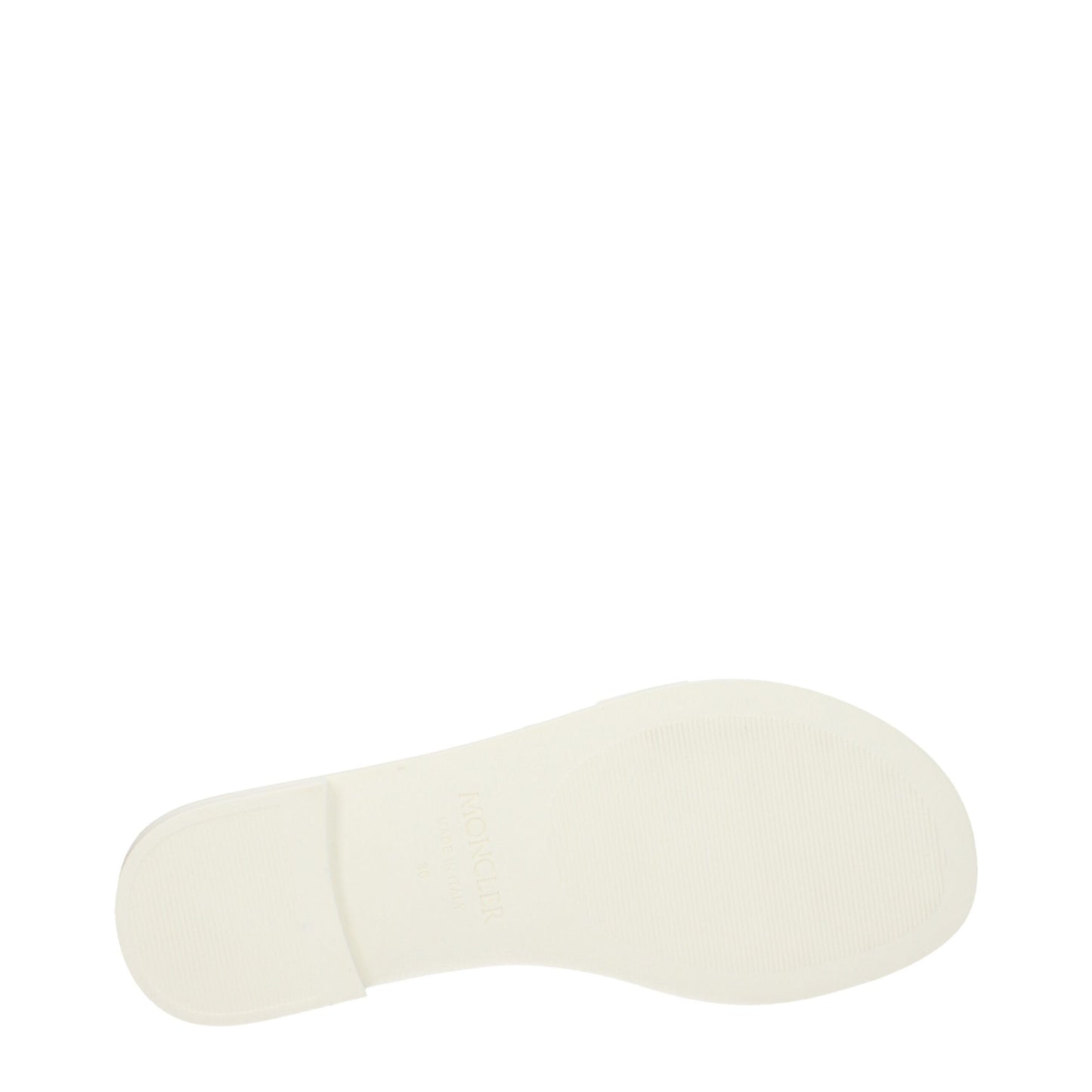 Moncler White Cotton Slipper