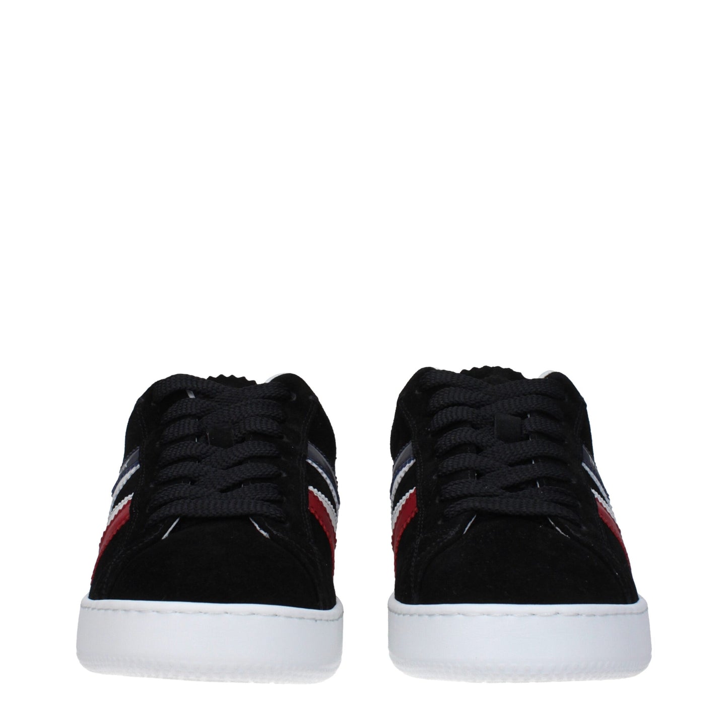 Moncler Black Leather Sneakers