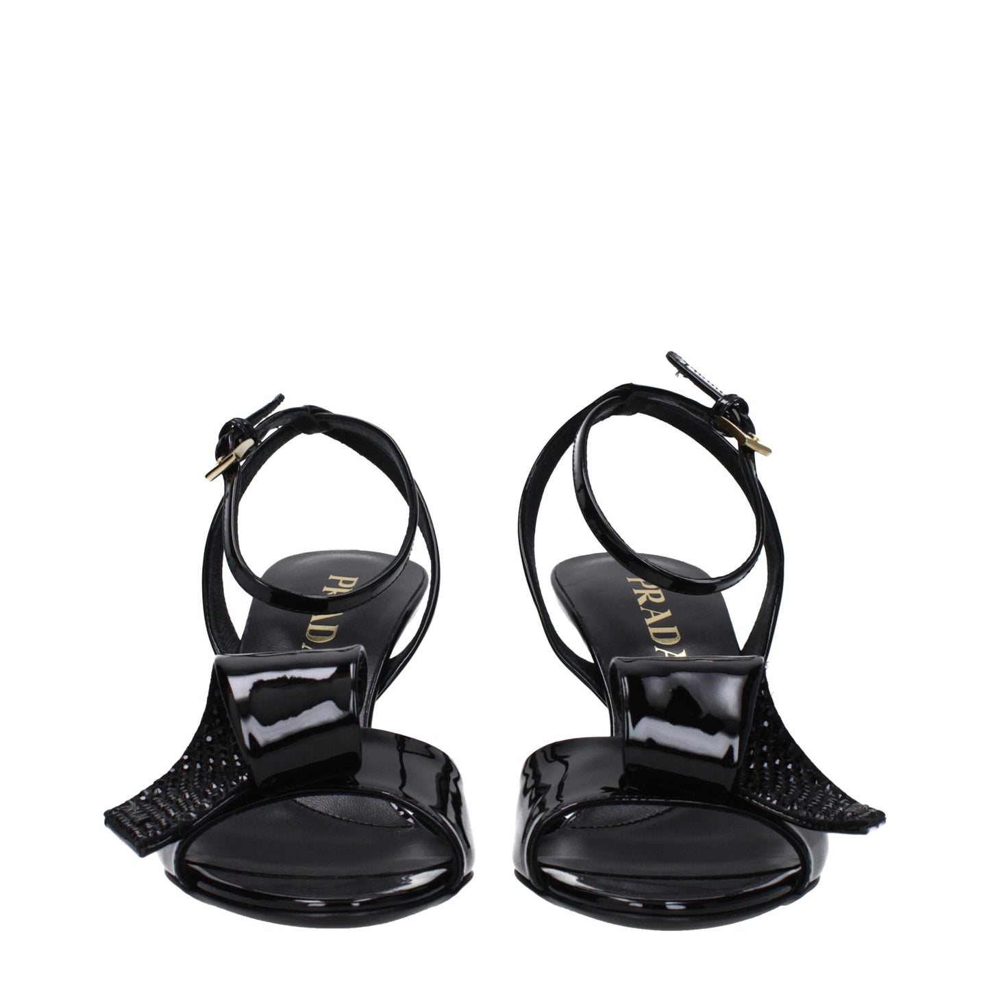 Prada Black Leather Sandal