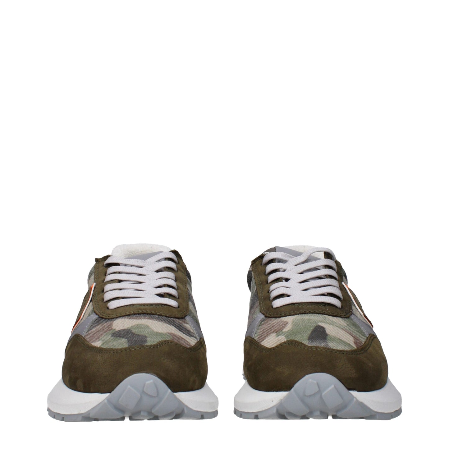 Philippe Model Green Fabric Chunky Sneakers
