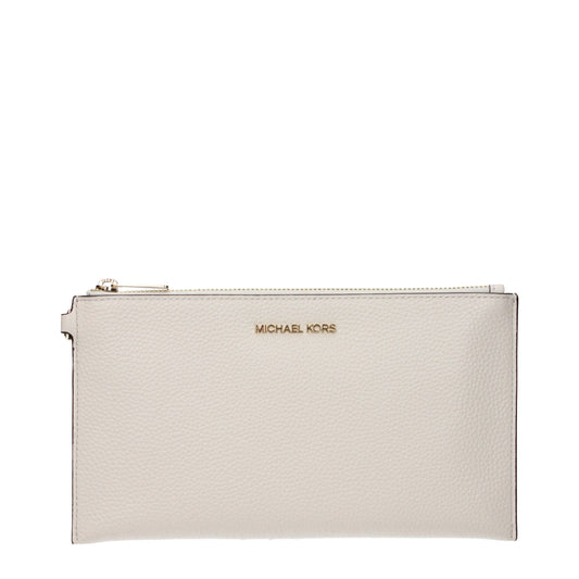 Michael Kors Beige Leather Clutch Bags