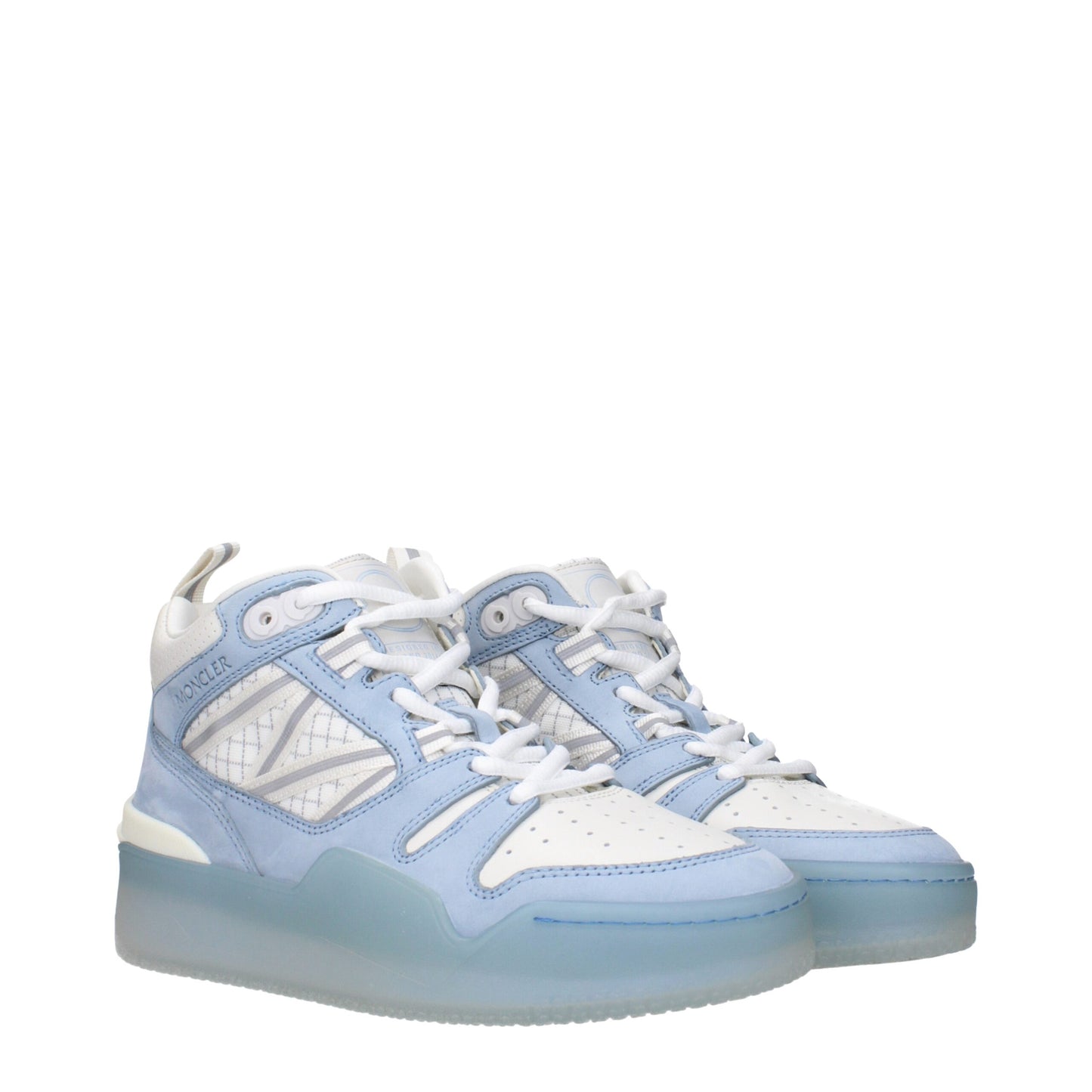 Moncler White Leather Sneakers