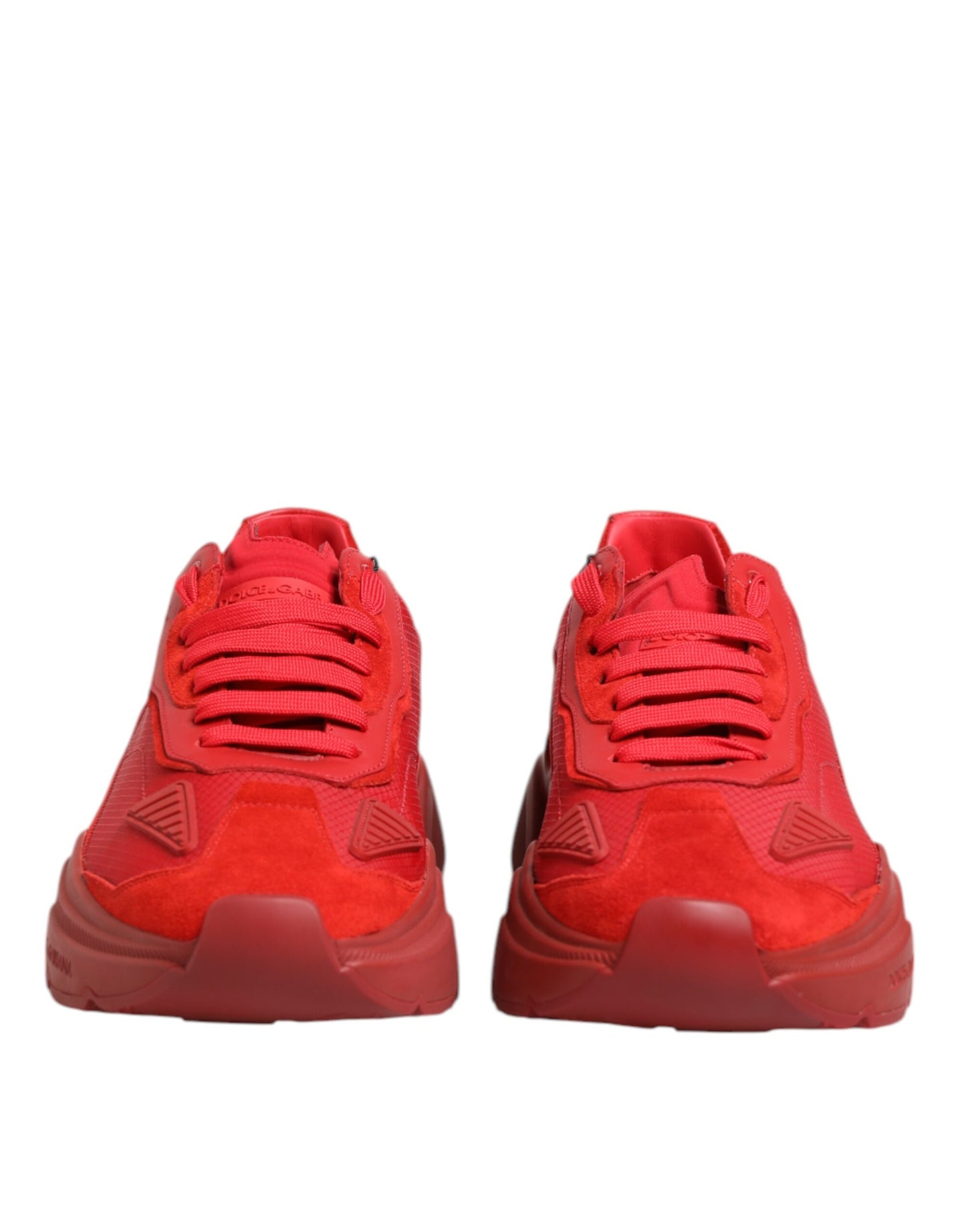 Dolce & Gabbana Red Leather Daymaster Low Top Sneakers Shoes