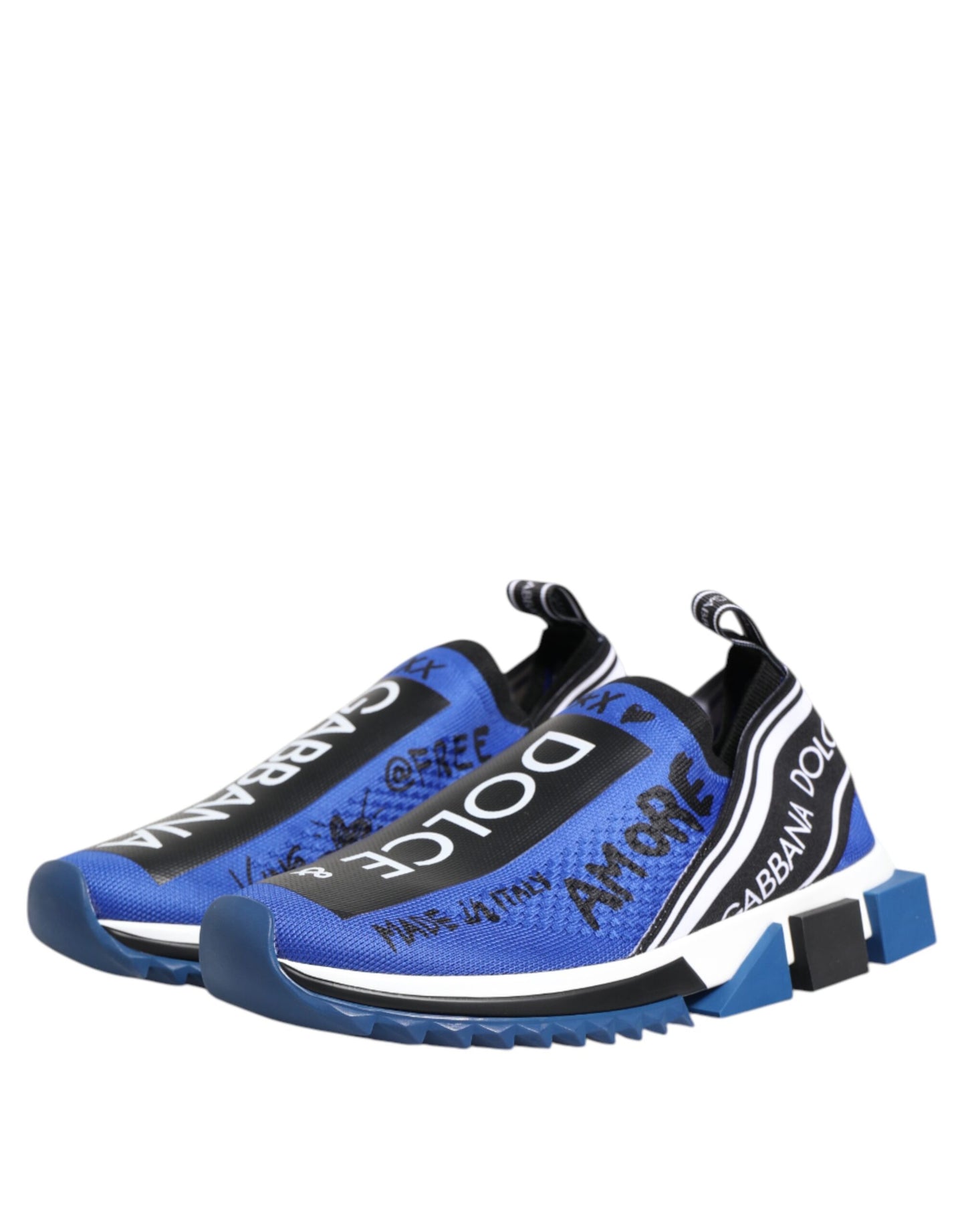 Dolce & Gabbana Blue Sorrento Low Top Sneakers Shoes