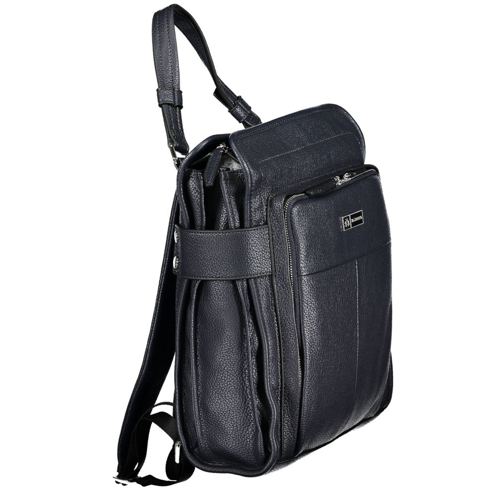 La Martina Blue Polyethylene Backpack