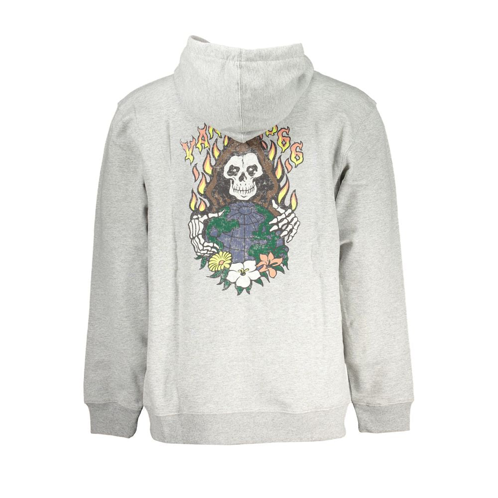Vans Gray Cotton Men Sweatshirt