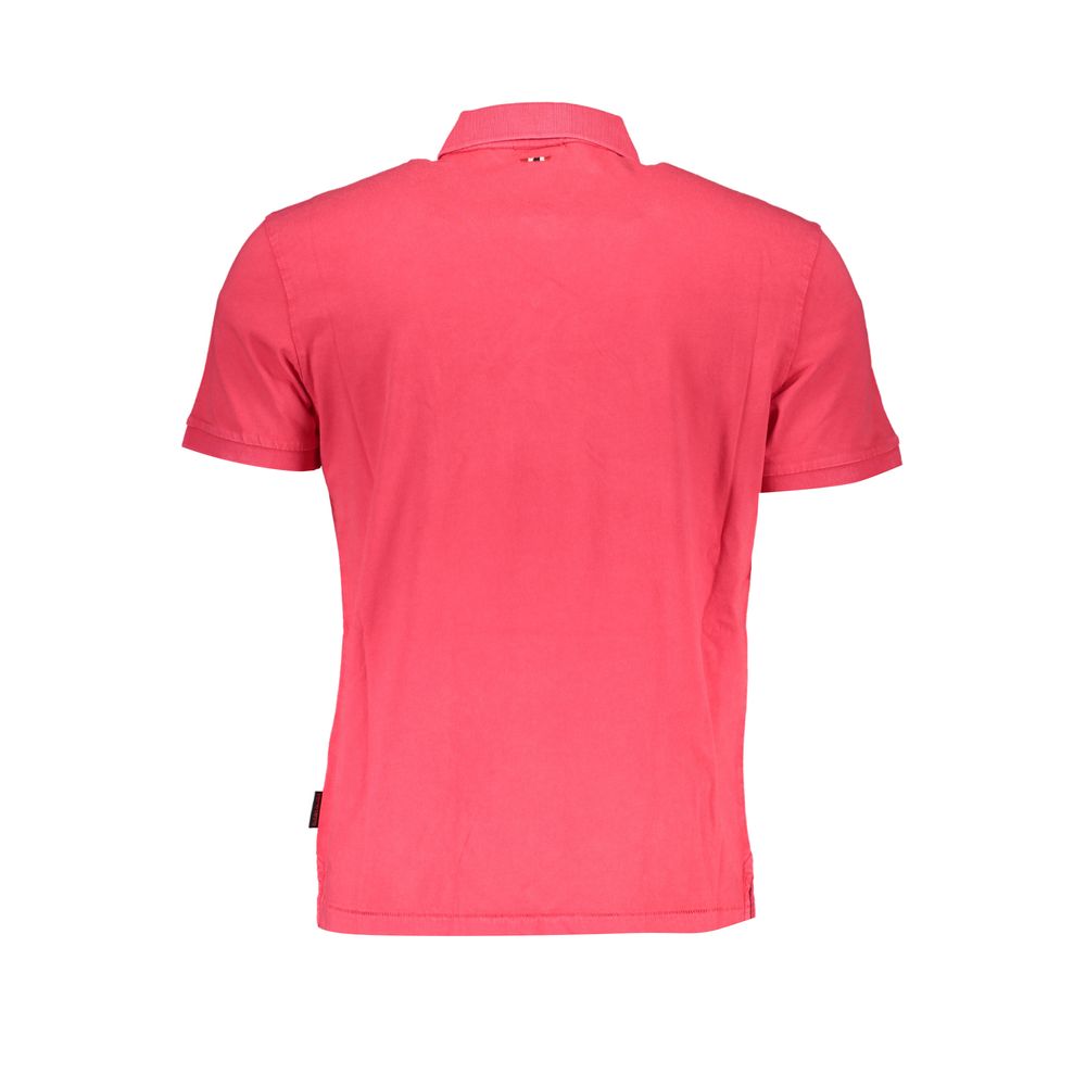 Rosa Poloshirt aus Baumwolle von Napapijri