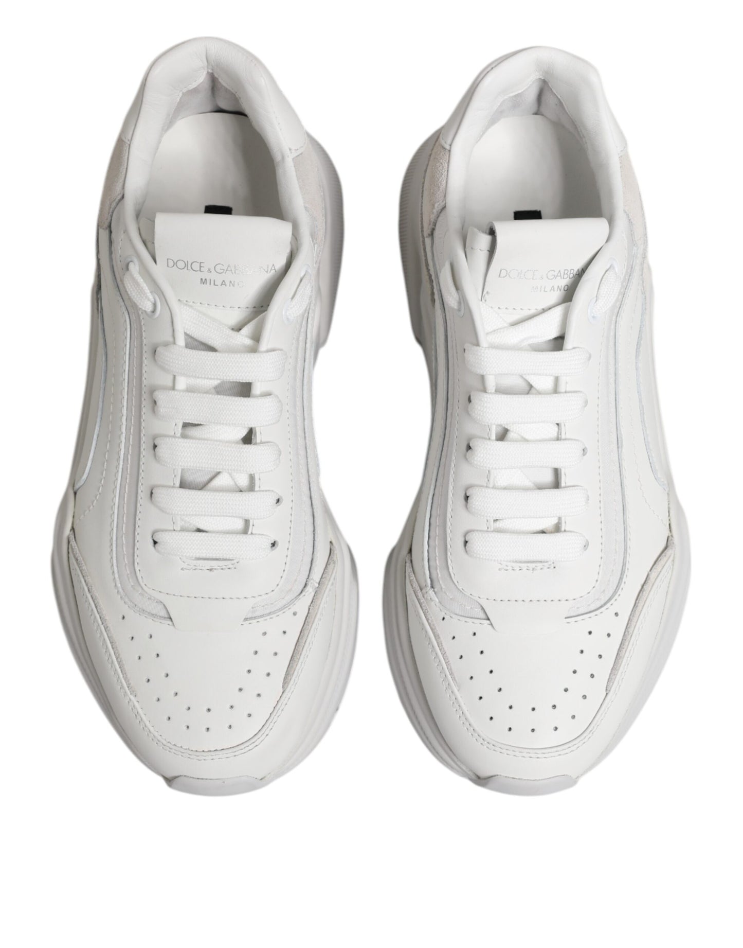 Dolce & Gabbana White Daymaster Low Top Mens Sneakers Shoes