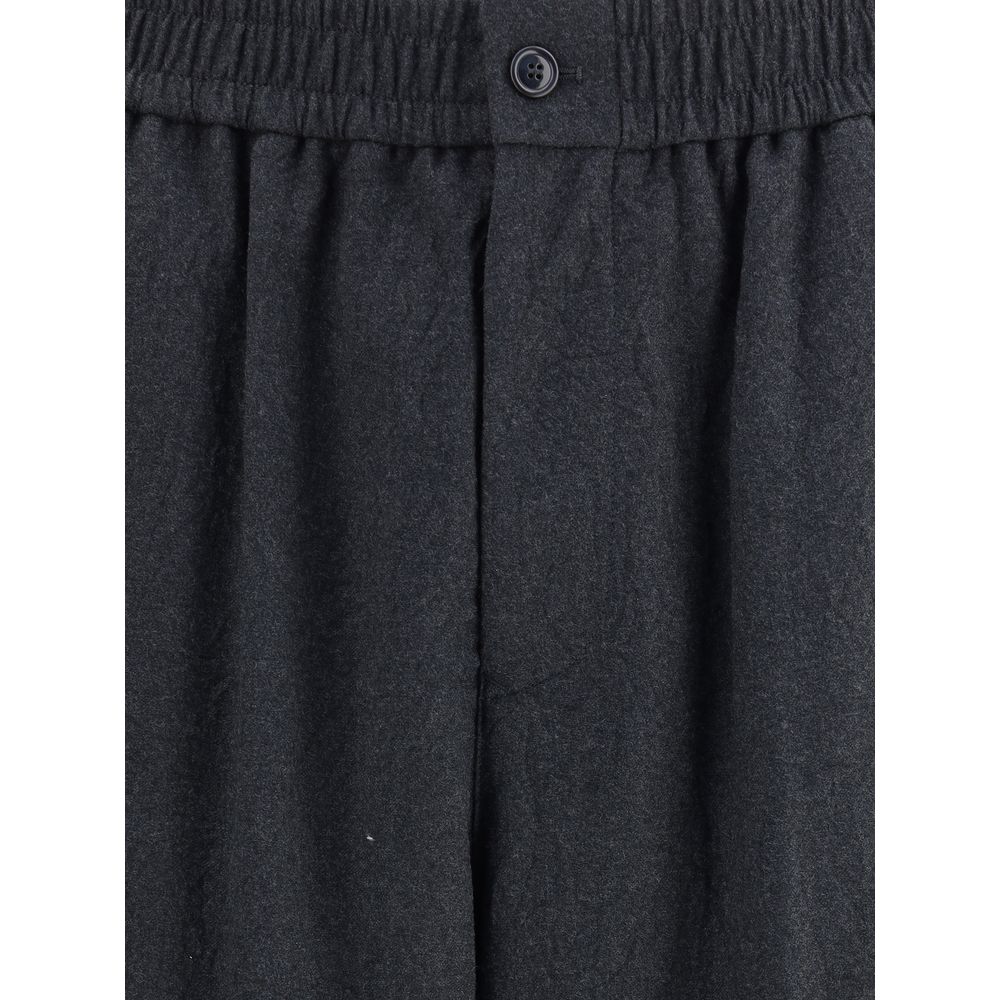 Giorgio Armani Virgin Wool Flannel Pants