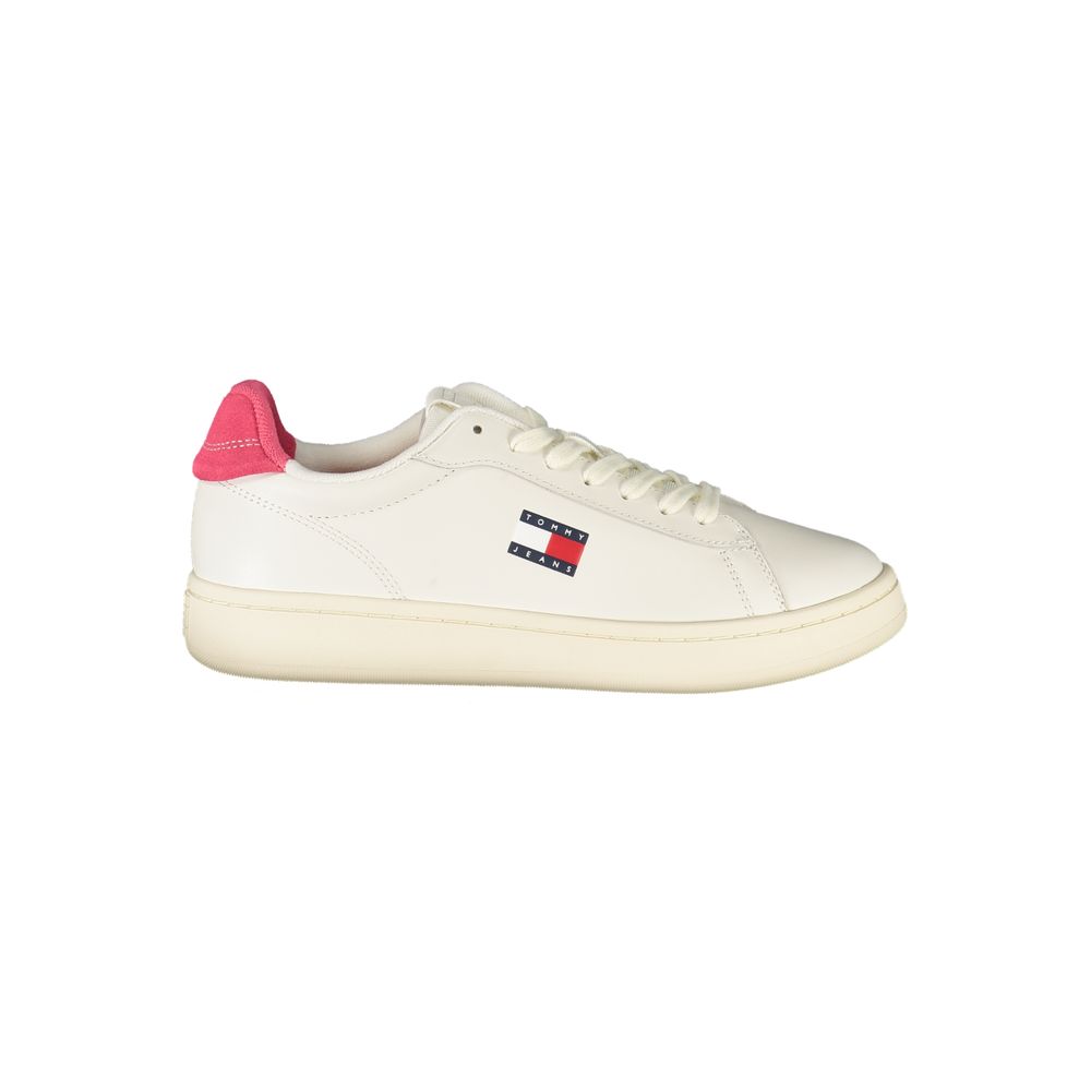 Tommy Hilfiger White Polyester Sneaker