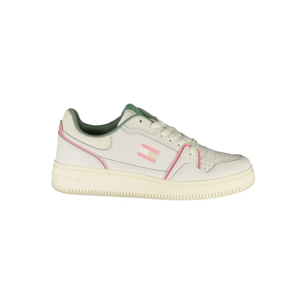 Tommy Hilfiger White Polyester Sneaker
