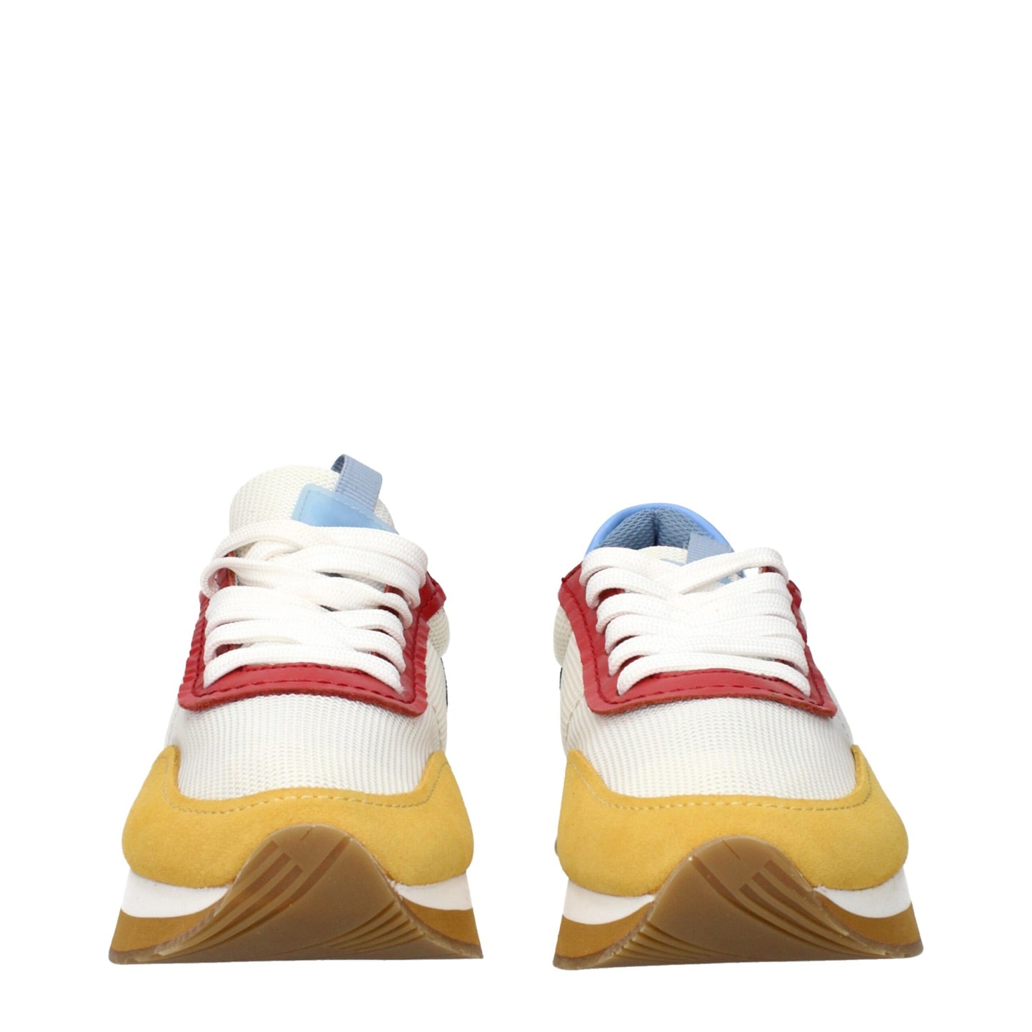 Max Mara White Fabric Athletic Sneakers