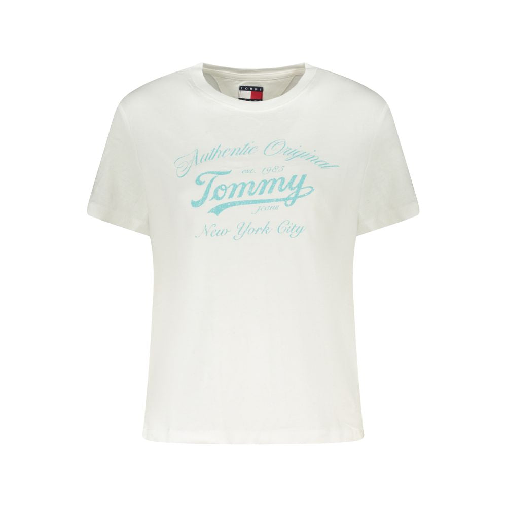 Tommy Hilfiger White Cotton Tops & T-Shirt
