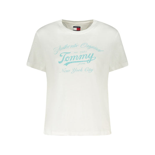 Tommy Hilfiger White Cotton Tops & T-Shirt