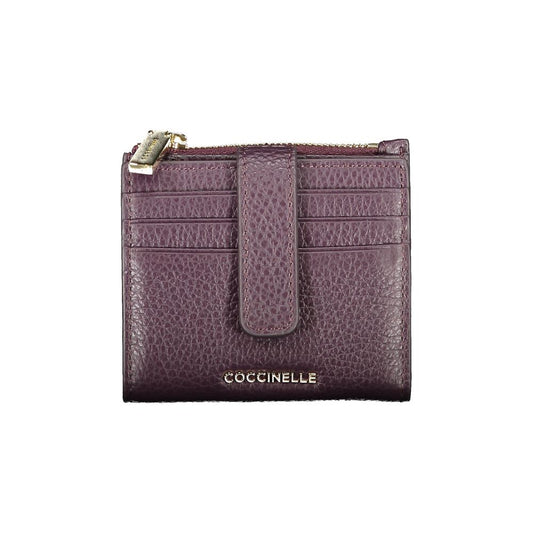 Coccinelle Purple Leather Wallet