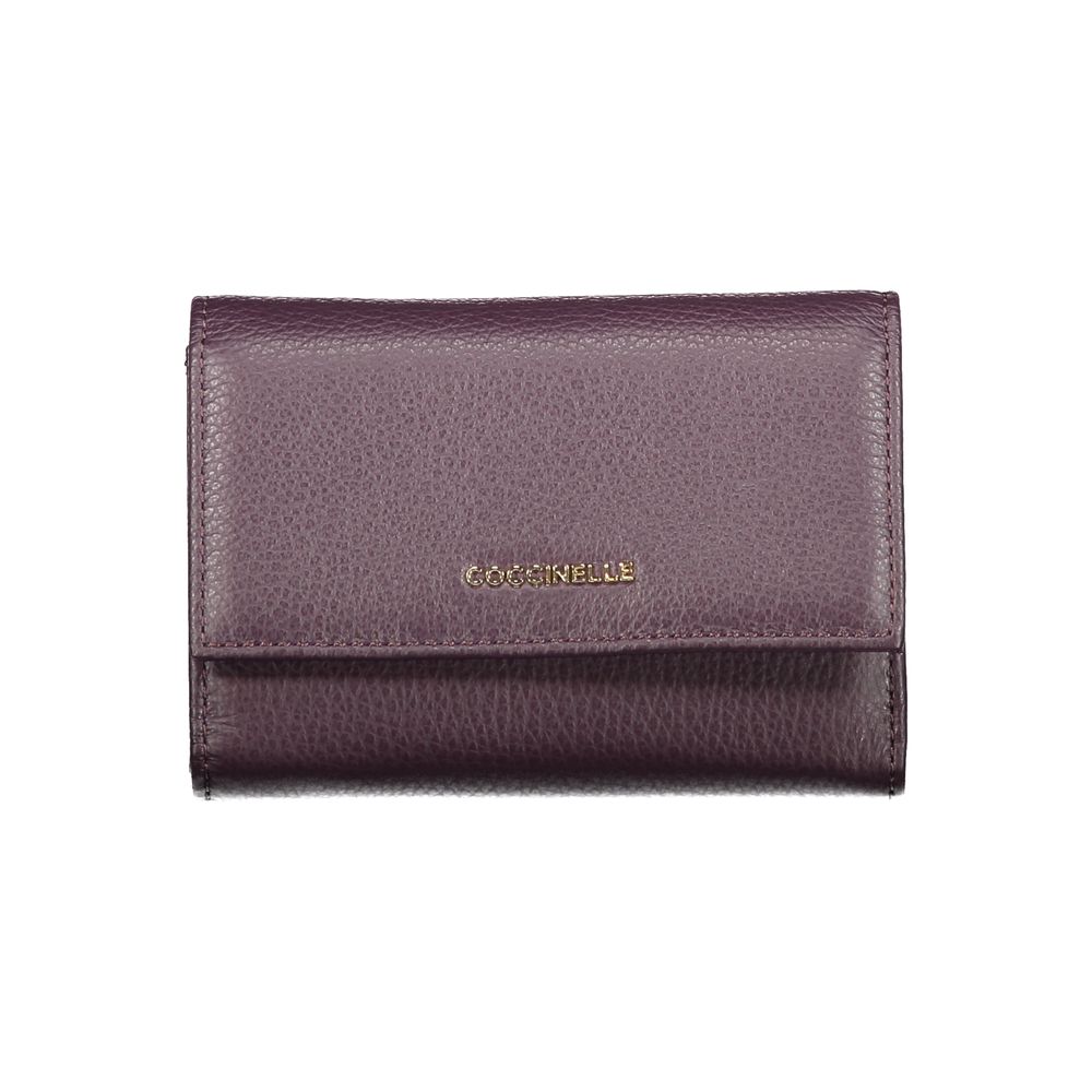 Coccinelle Purple Leather Wallet