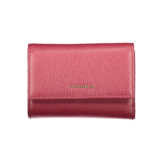 Coccinelle Purple Leather Wallet