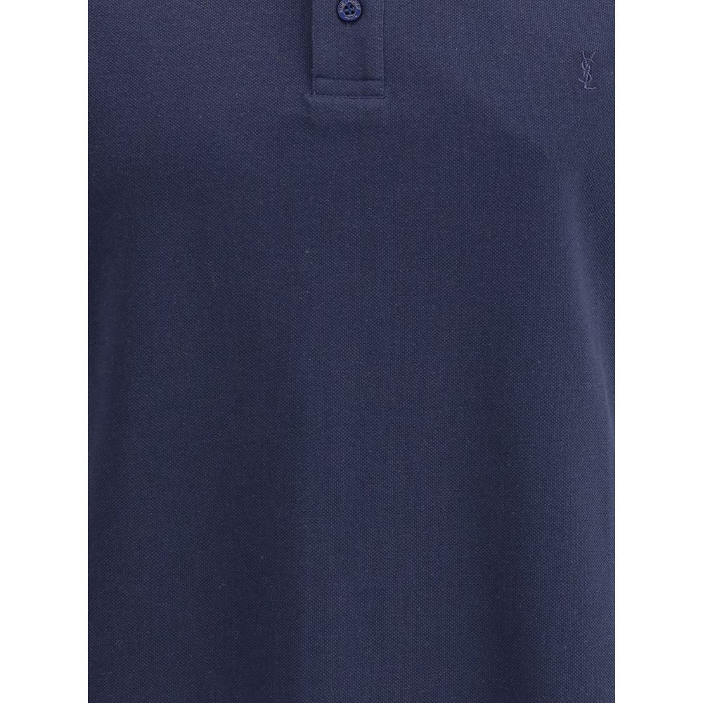 Saint Laurent Cassandre cotton polo Shirt