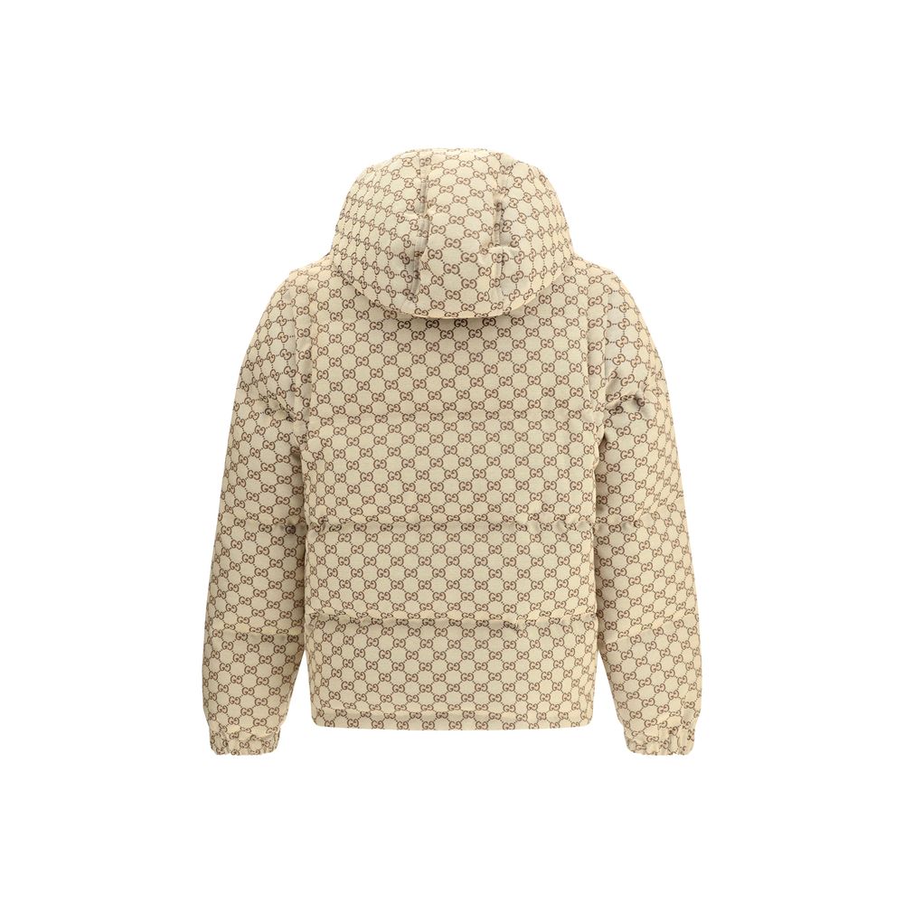 Gucci SPW BLOUSON GG CANVAS W/FEATH