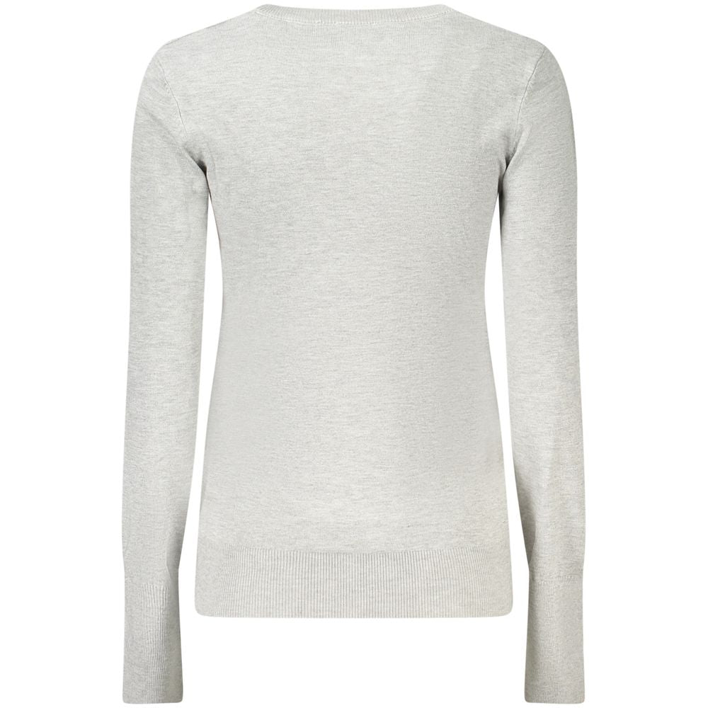 Guess Jeans Gray Viscose Sweater