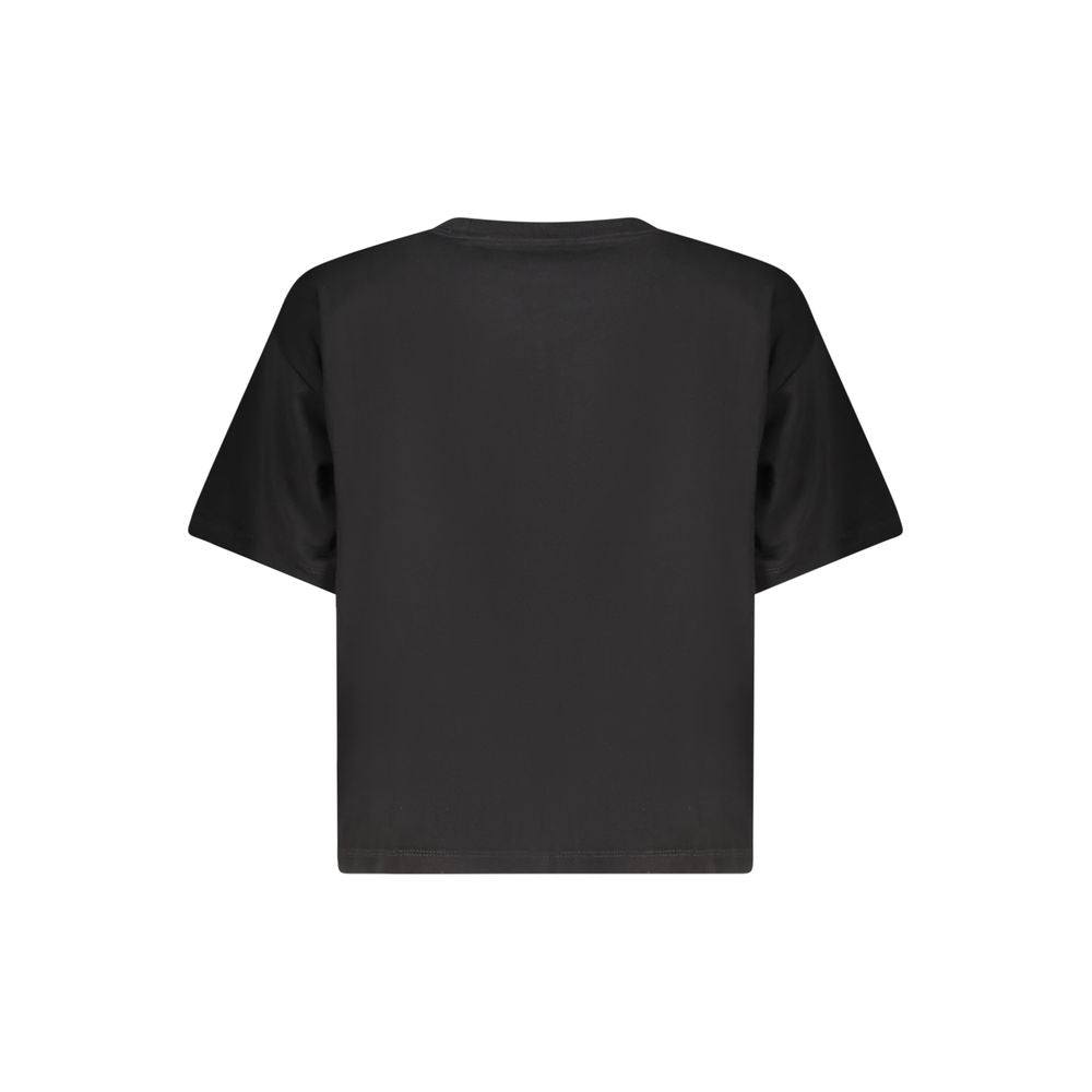 Guess Jeans Black Cotton Tops & T-Shirt