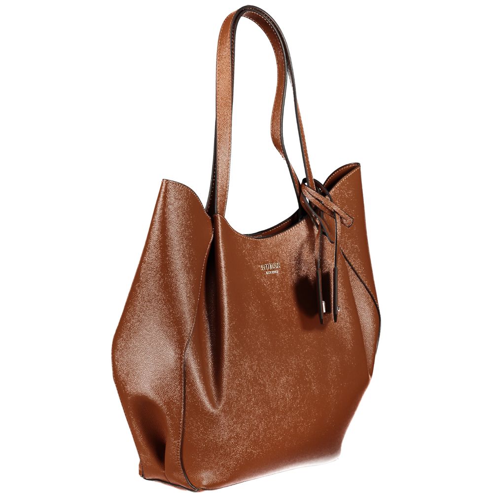 Guess Jeans Brown Polyethylene Handbag