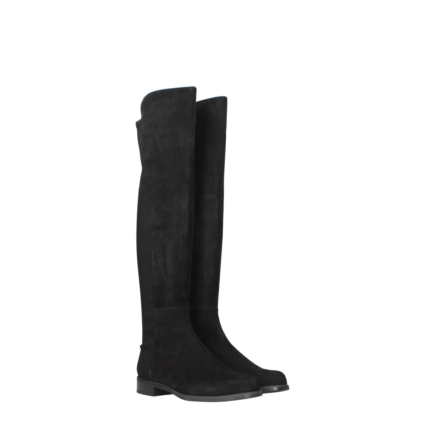 Stuart Weitzman Black Leather Over The Knee