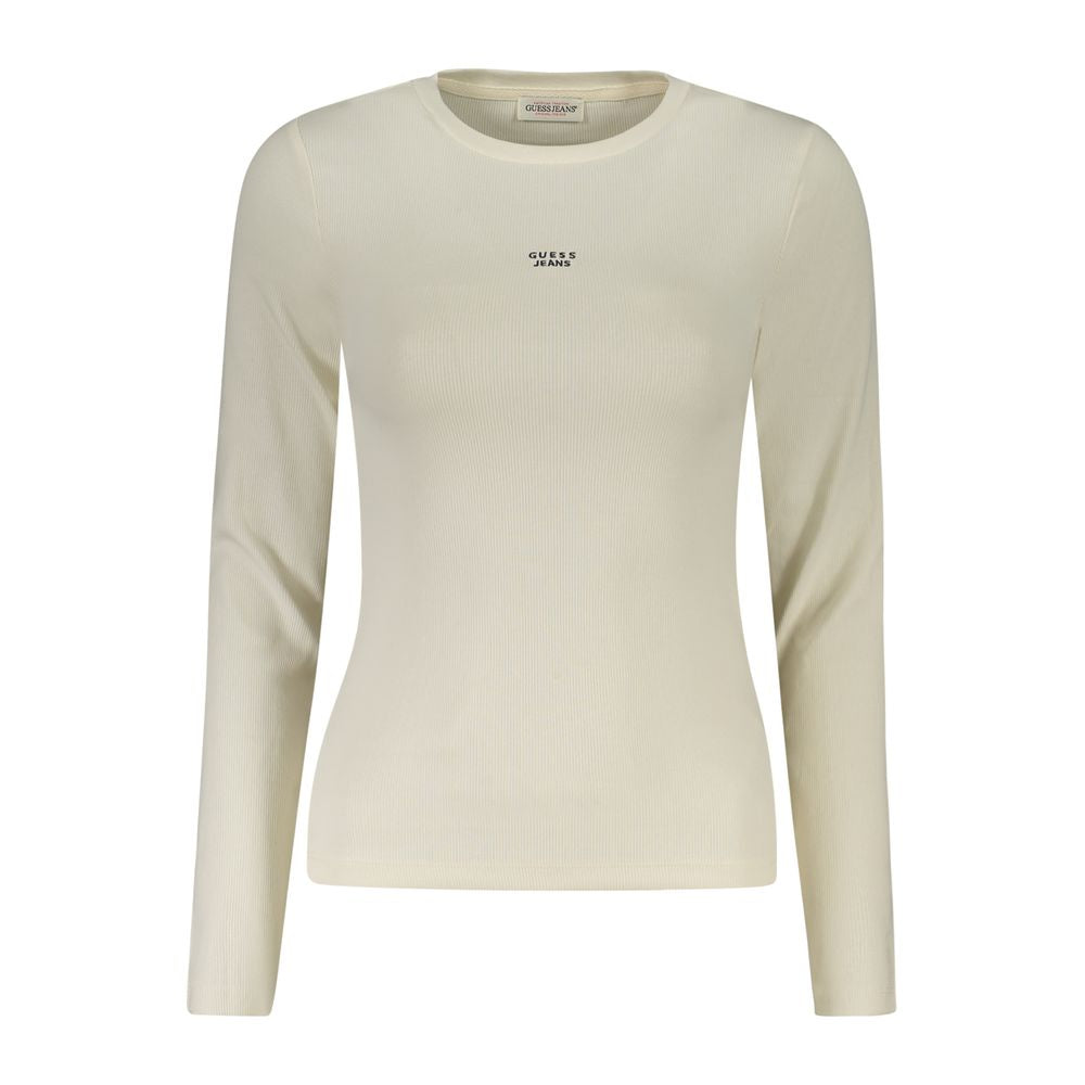 Guess Jeans White Cotton Tops & T-Shirt