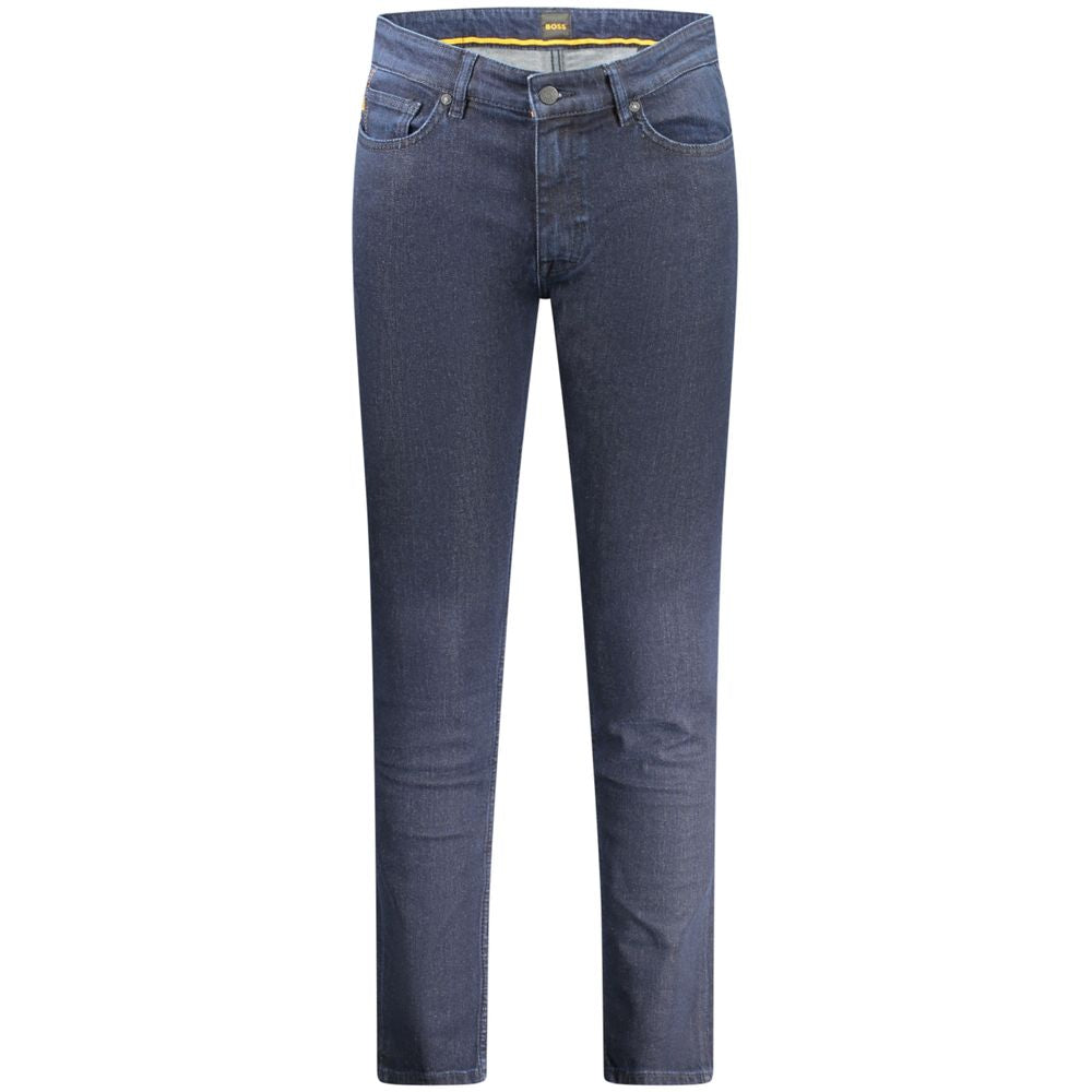 Hugo Boss Blue Cotton Jeans & Pant