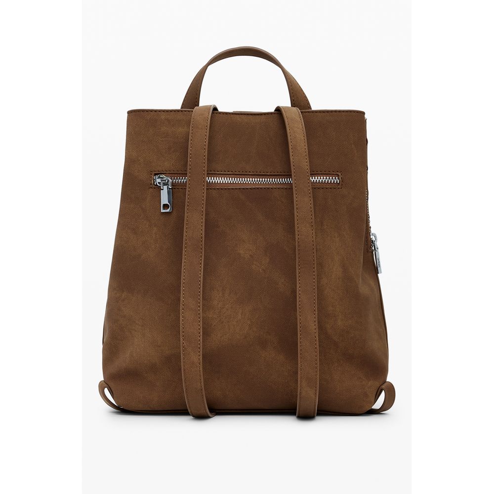 Desigual Brown Polyethylene Backpack