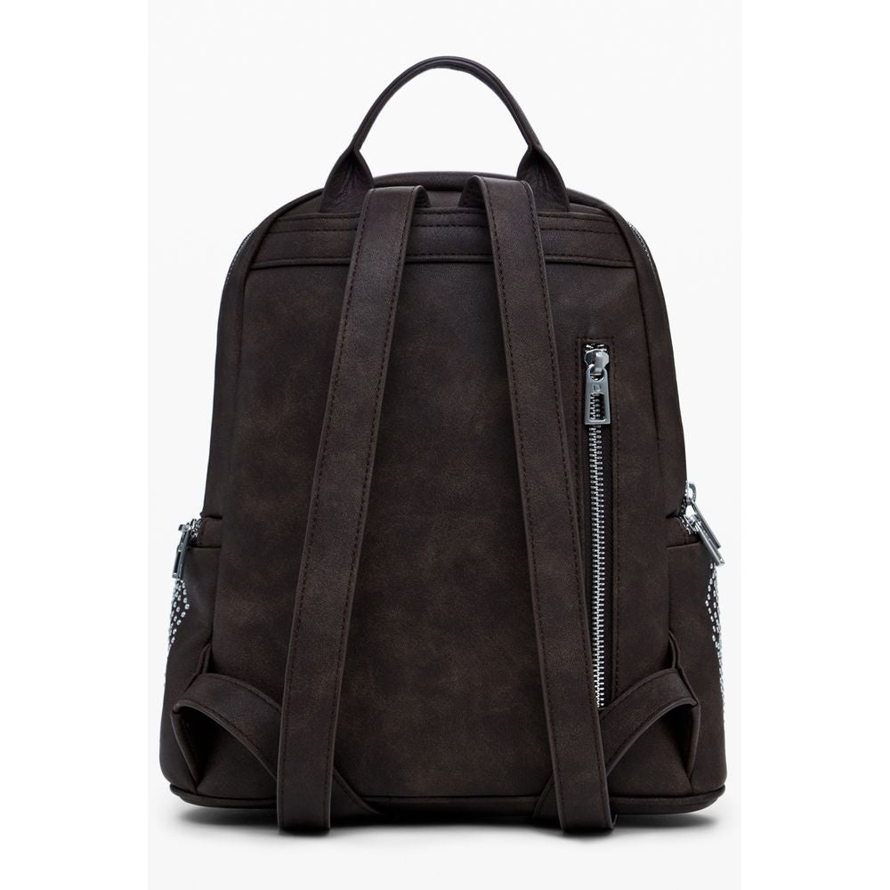 Desigual Brown Polyethylene Backpack