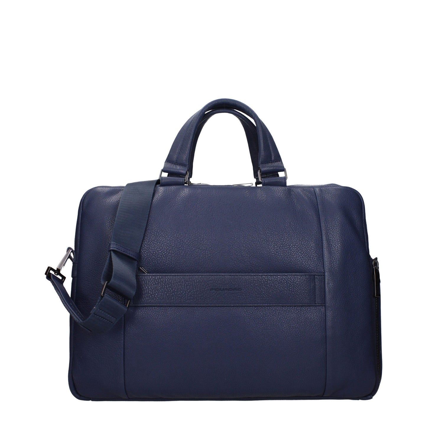 Piquadro Blue Leather Business And Laptop Bags