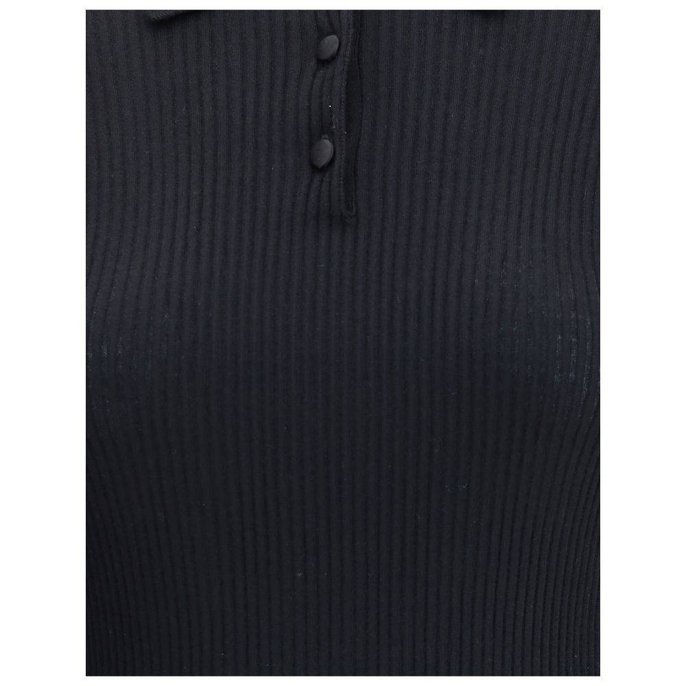 Dolce & Gabbana Ribbed Polo Sweater